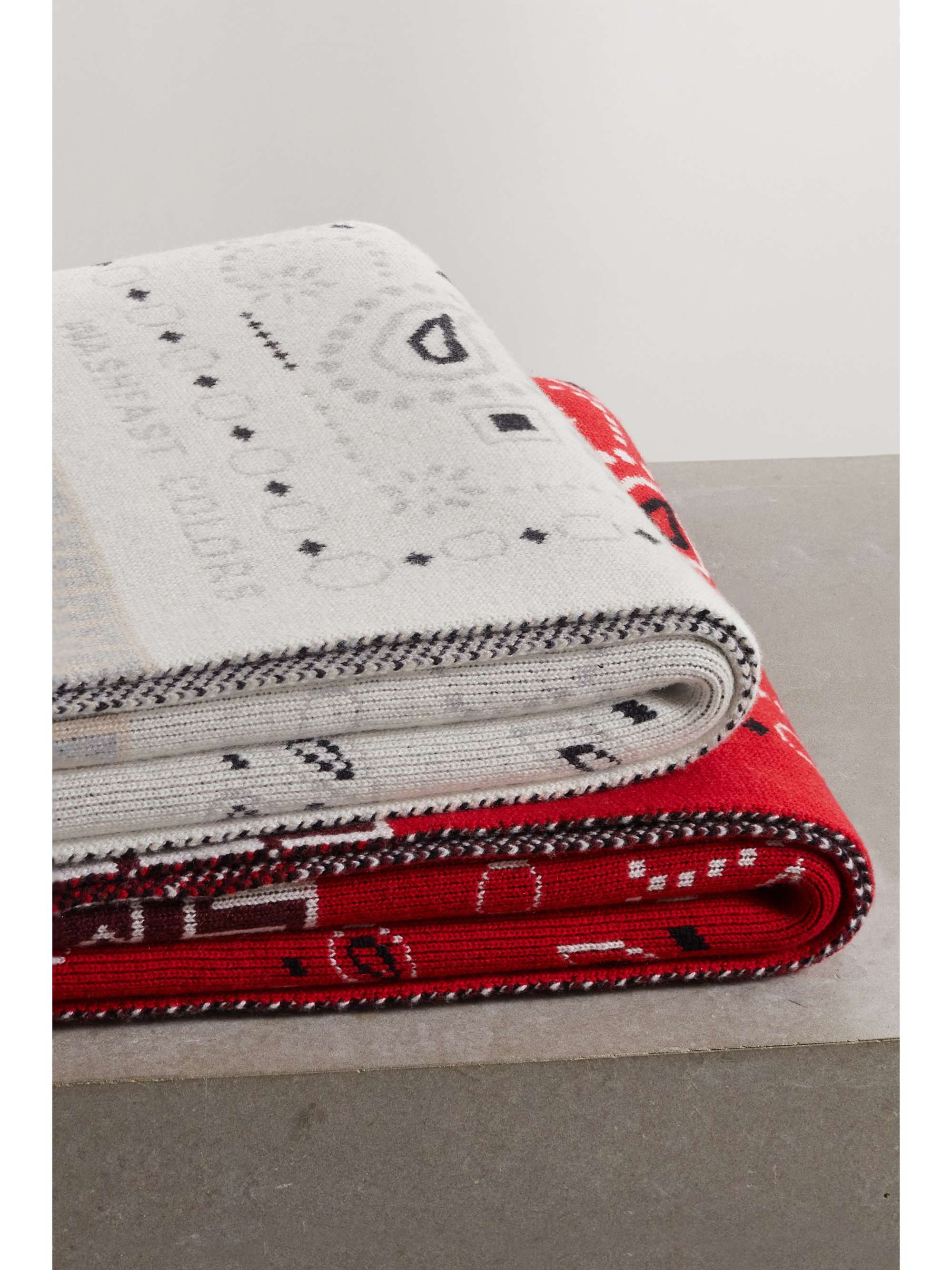 ALANUI Bandana fringed cashmere-blend jacquard blanket