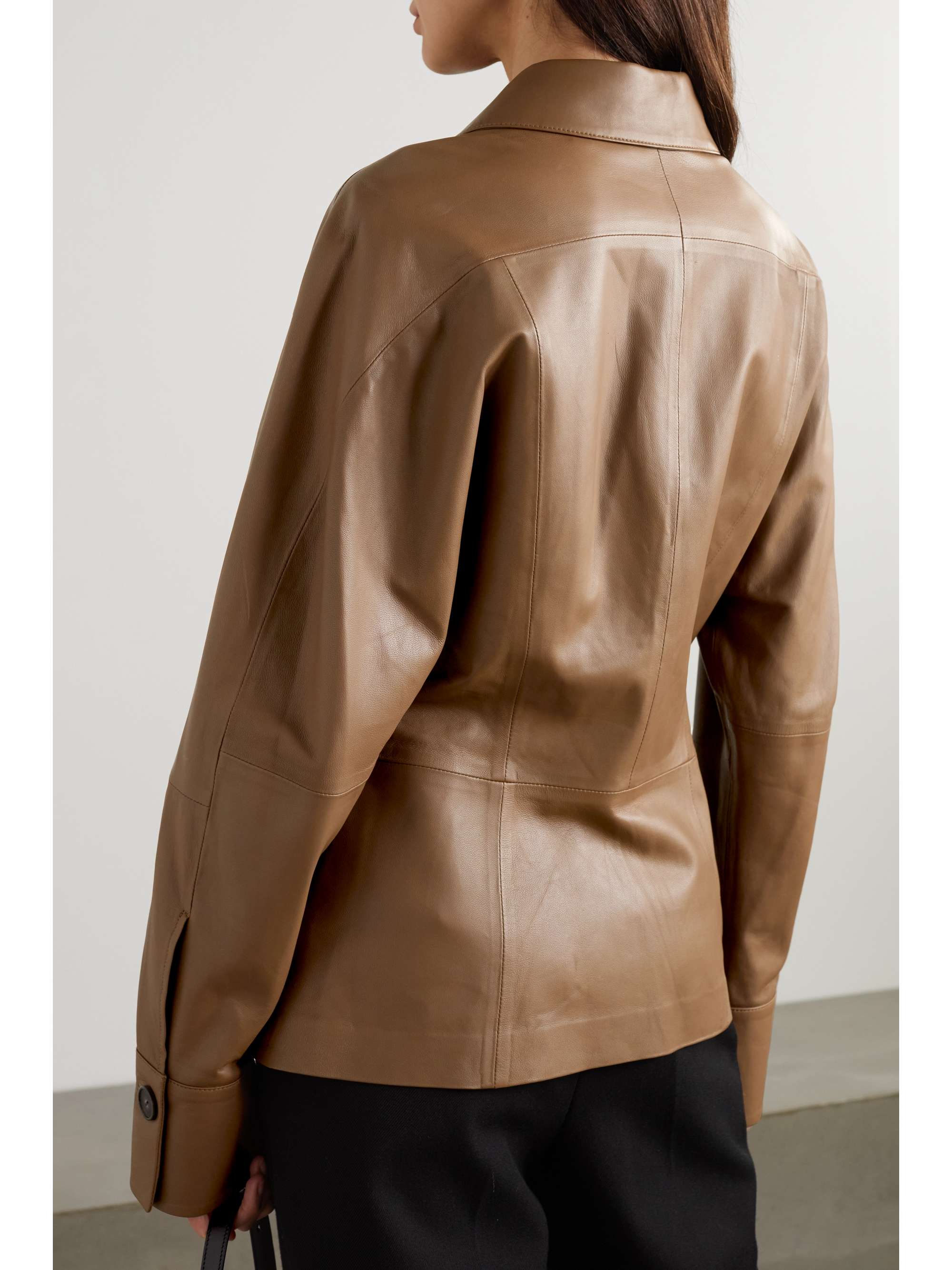 Vince leather shirt Clearance