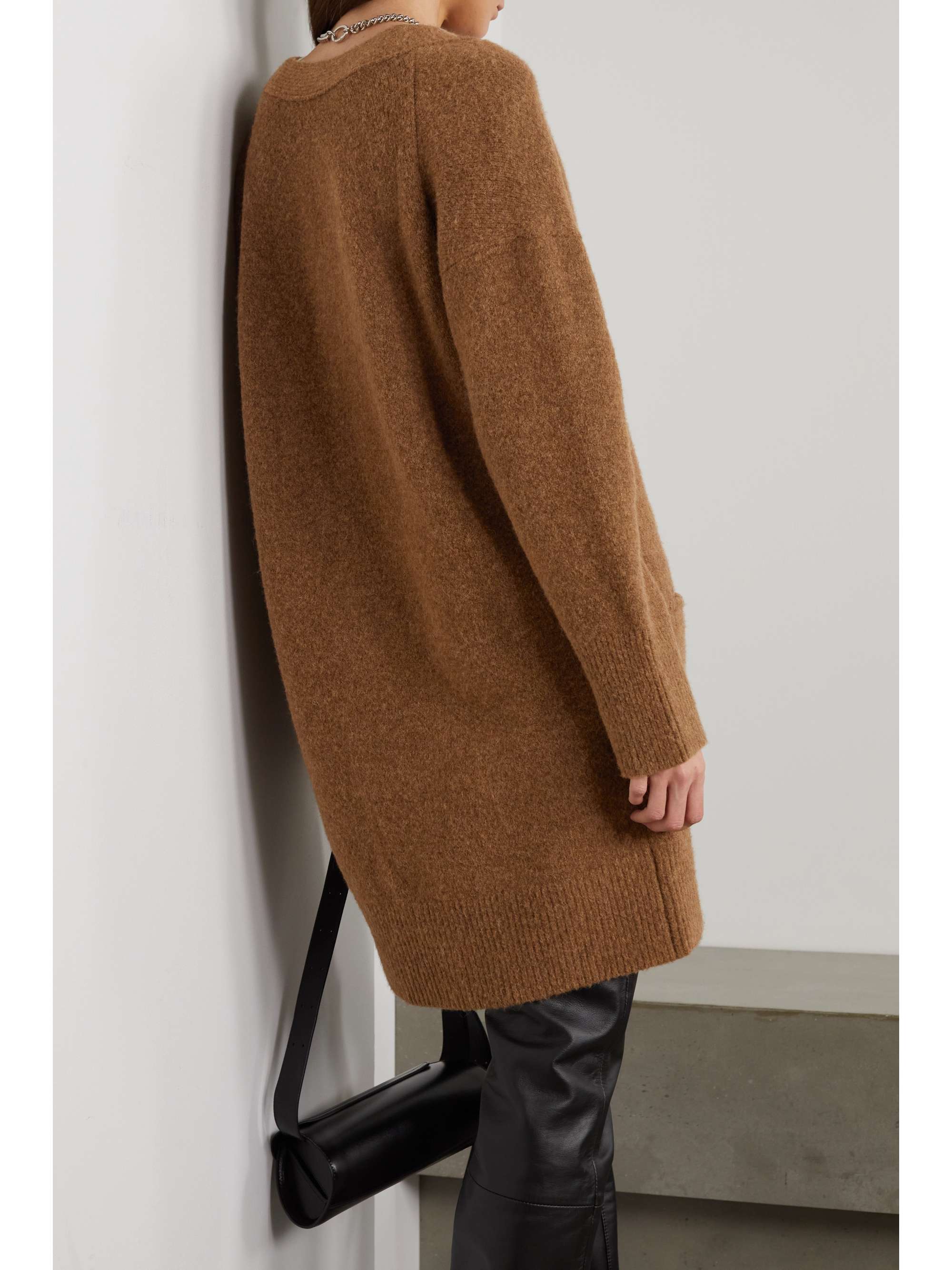 Brown Knitted cardigan | VINCE | NET-A 