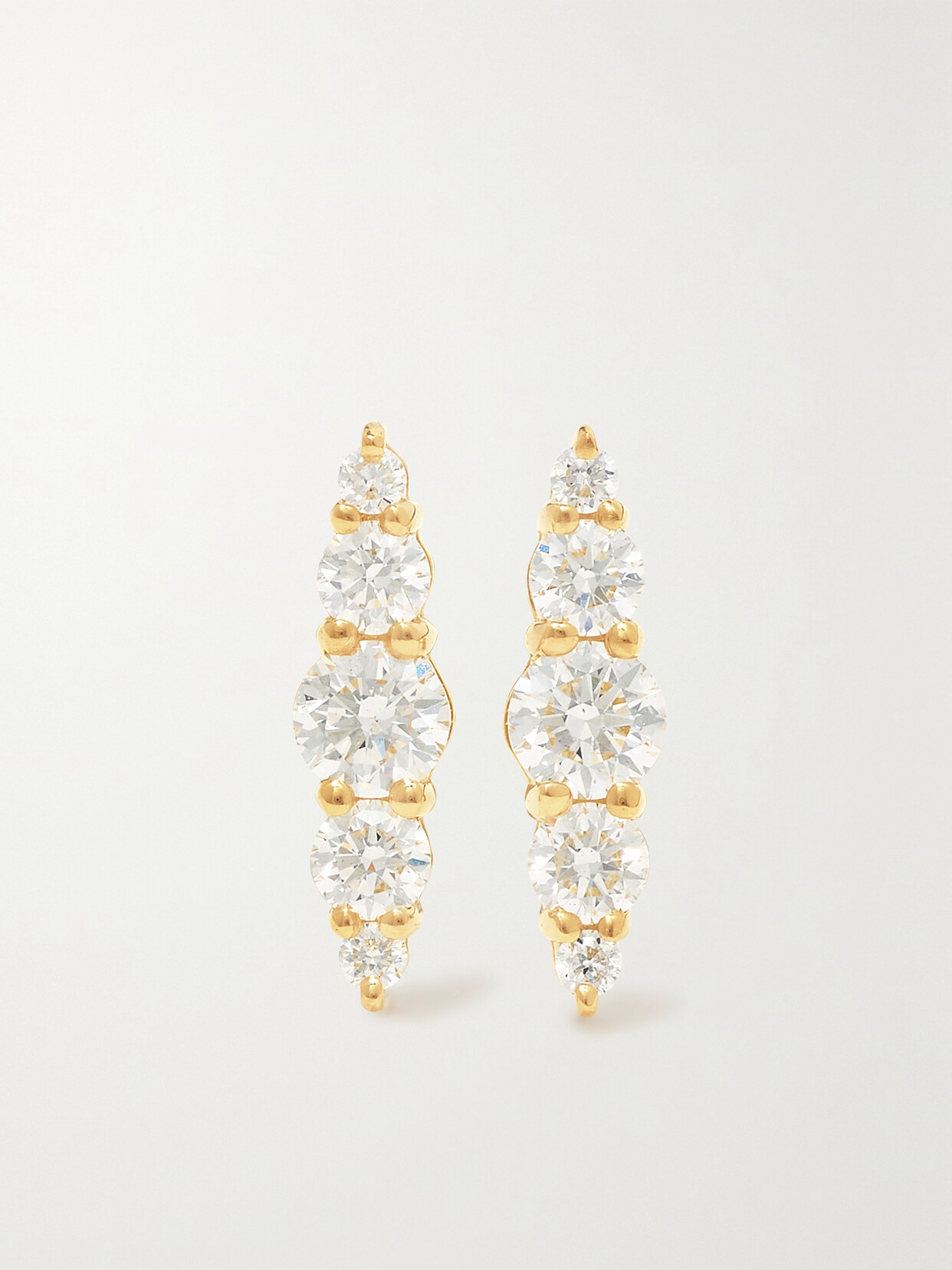 Melissa Kaye Aria 18-karat Gold Diamond Earrings - One size