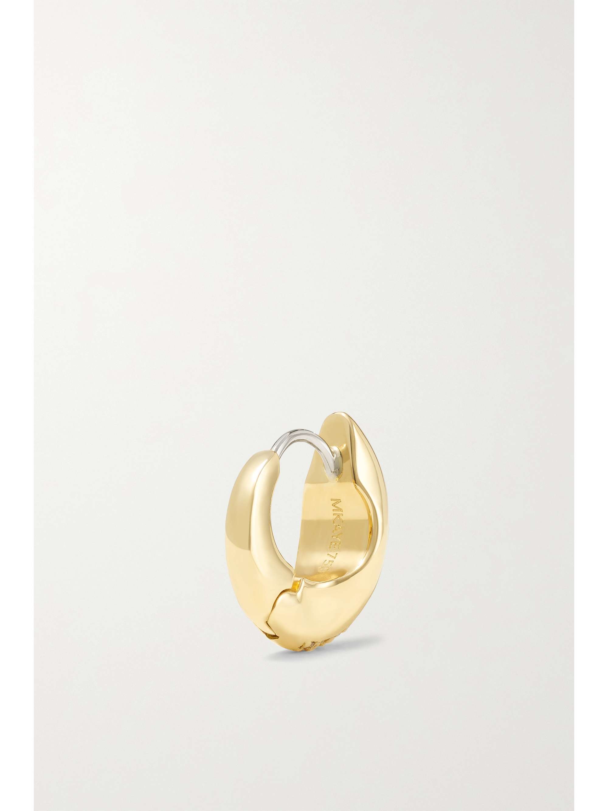 MELISSA KAYE Remi 18-karat gold diamond hoop earrings