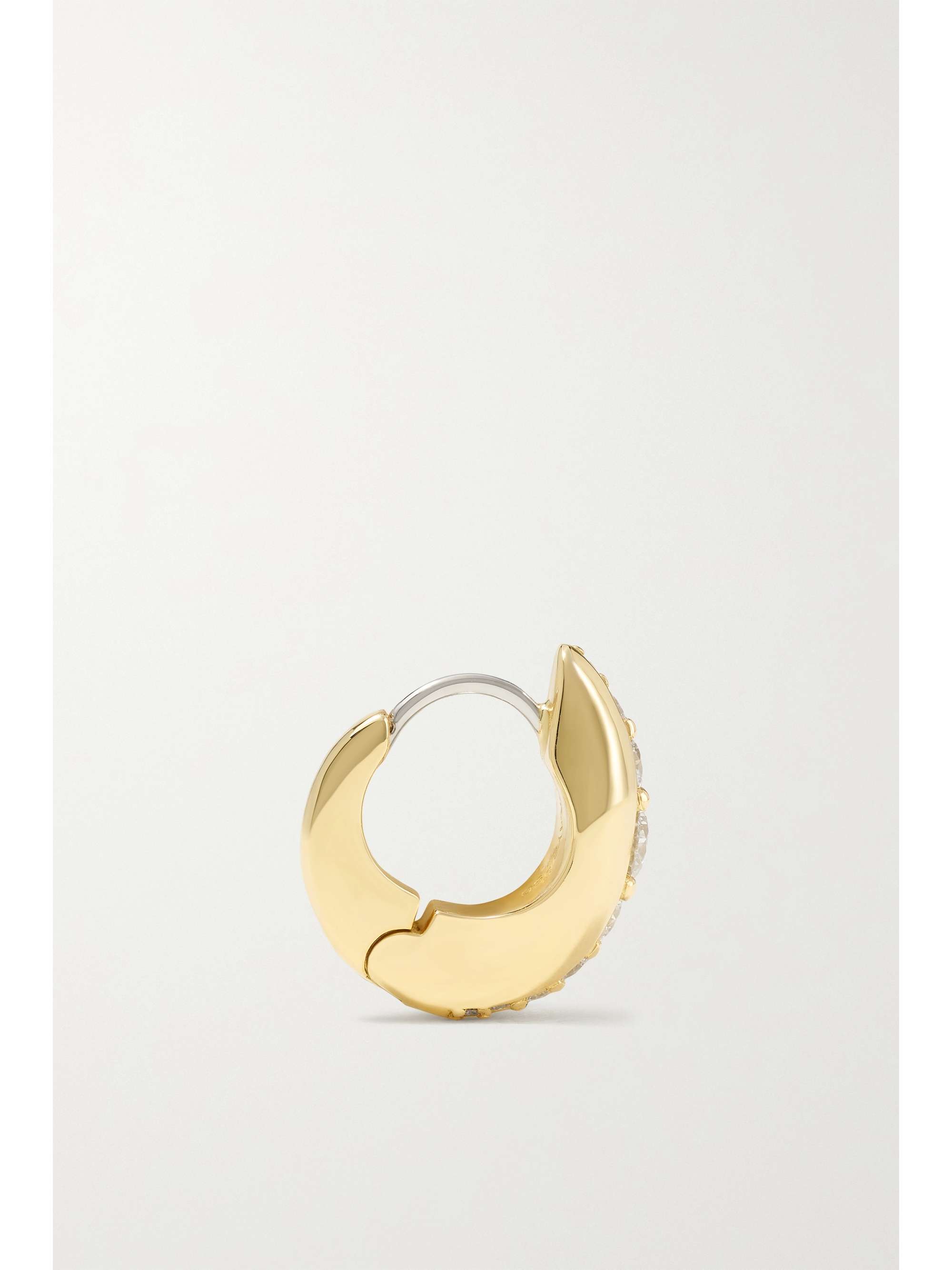 MELISSA KAYE Remi 18-karat gold diamond hoop earrings