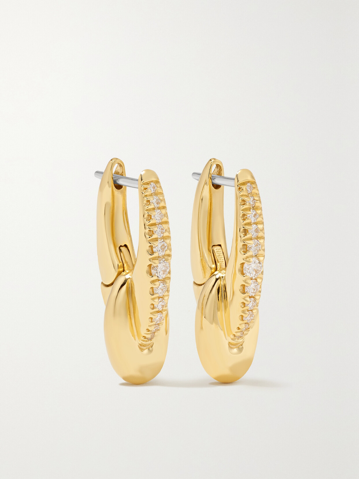 Melissa Kaye Ada 18-karat Gold Diamond Earrings