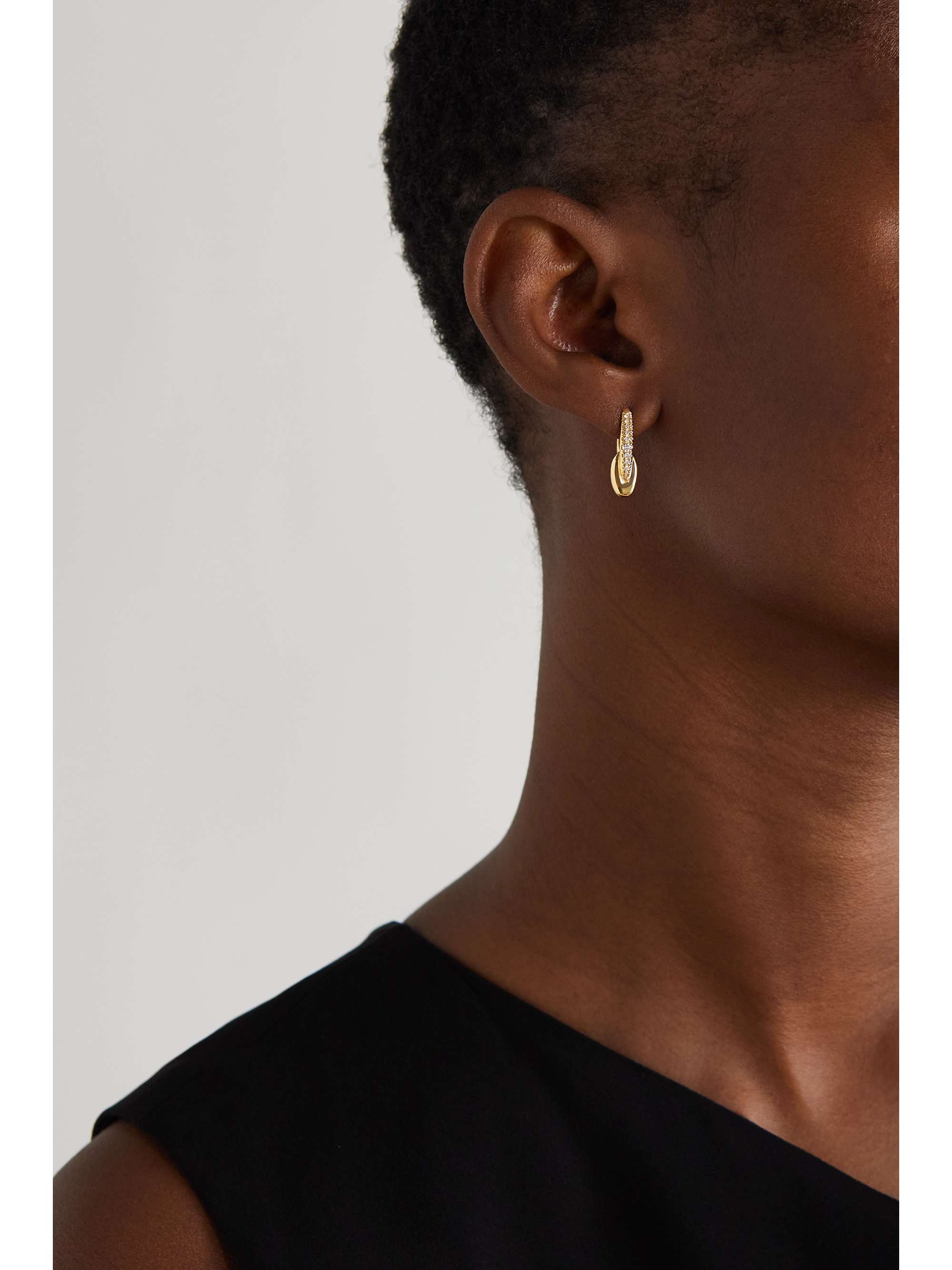 MELISSA KAYE Ada 18-karat gold diamond earrings