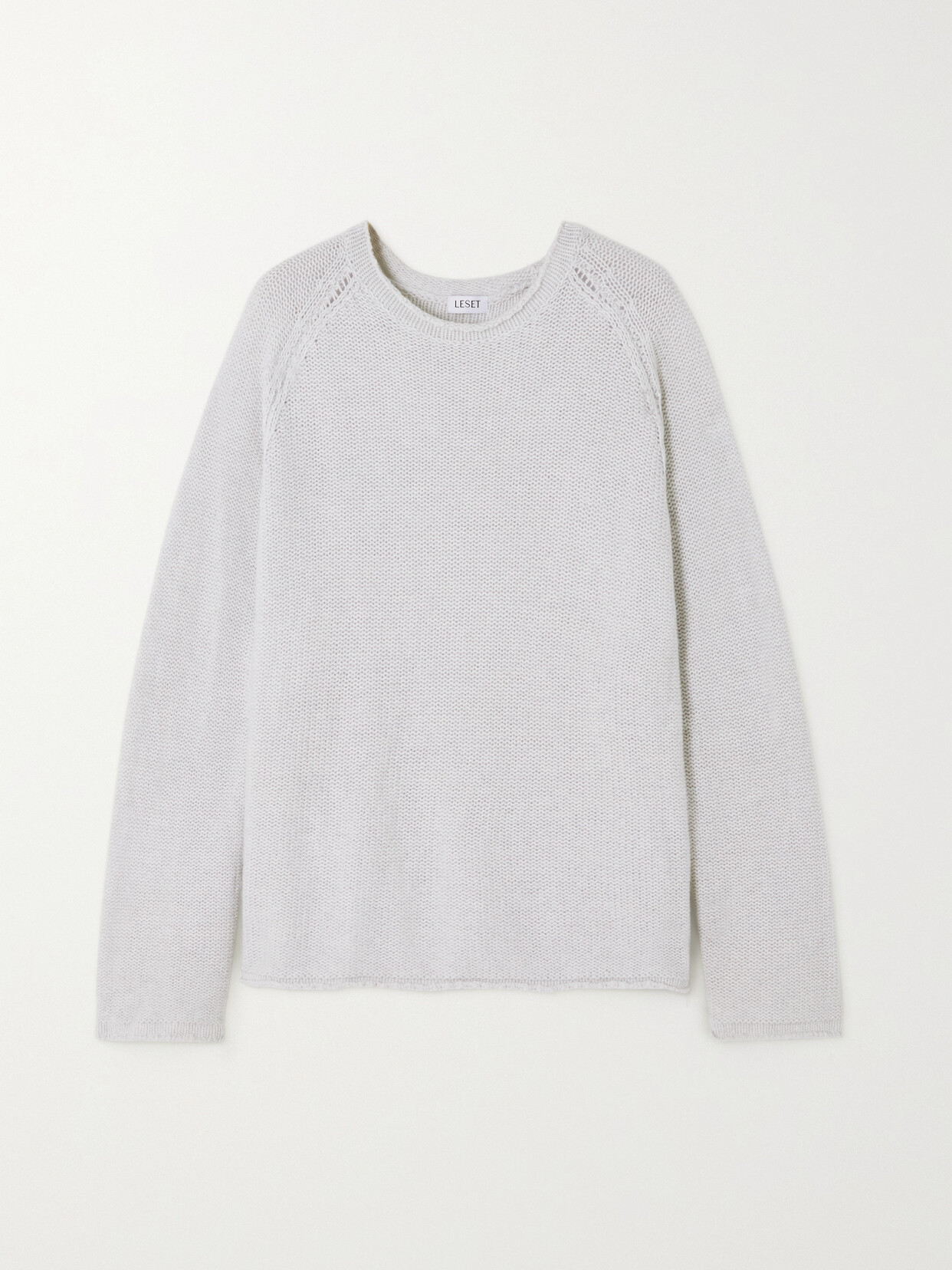 LESET - Zoe Oversized Knitted Sweater - Gray