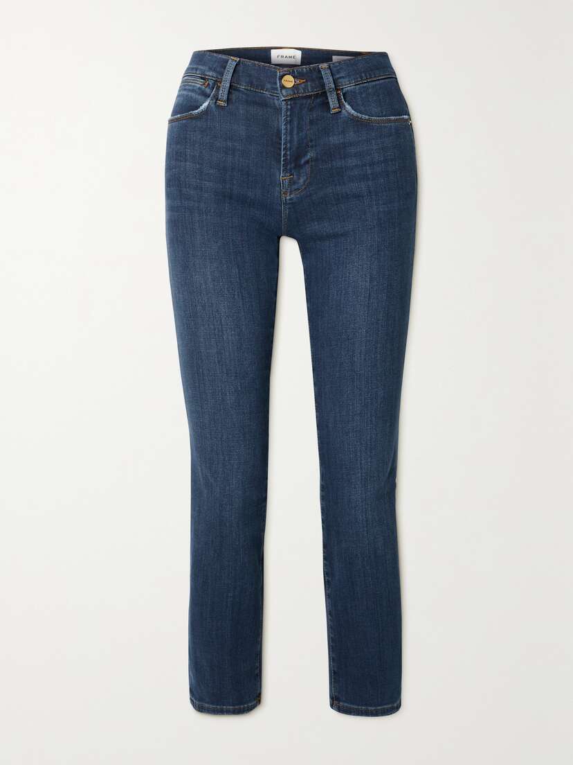 Frame Le High Cropped Straight-leg Jeans