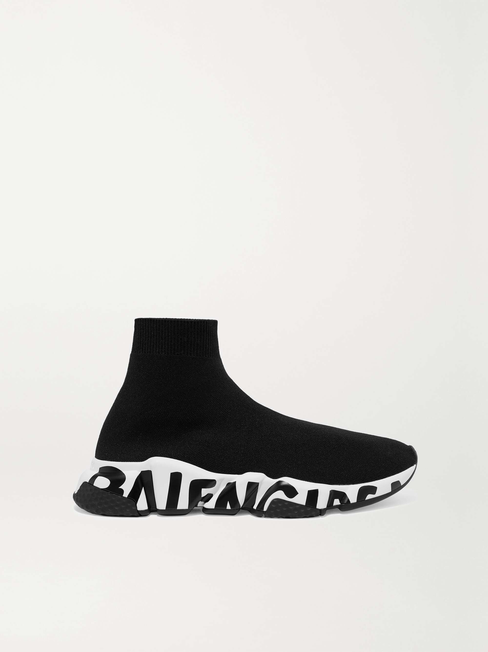 BALENCIAGA stretch-knit high-top sneakers | NET-A-PORTER