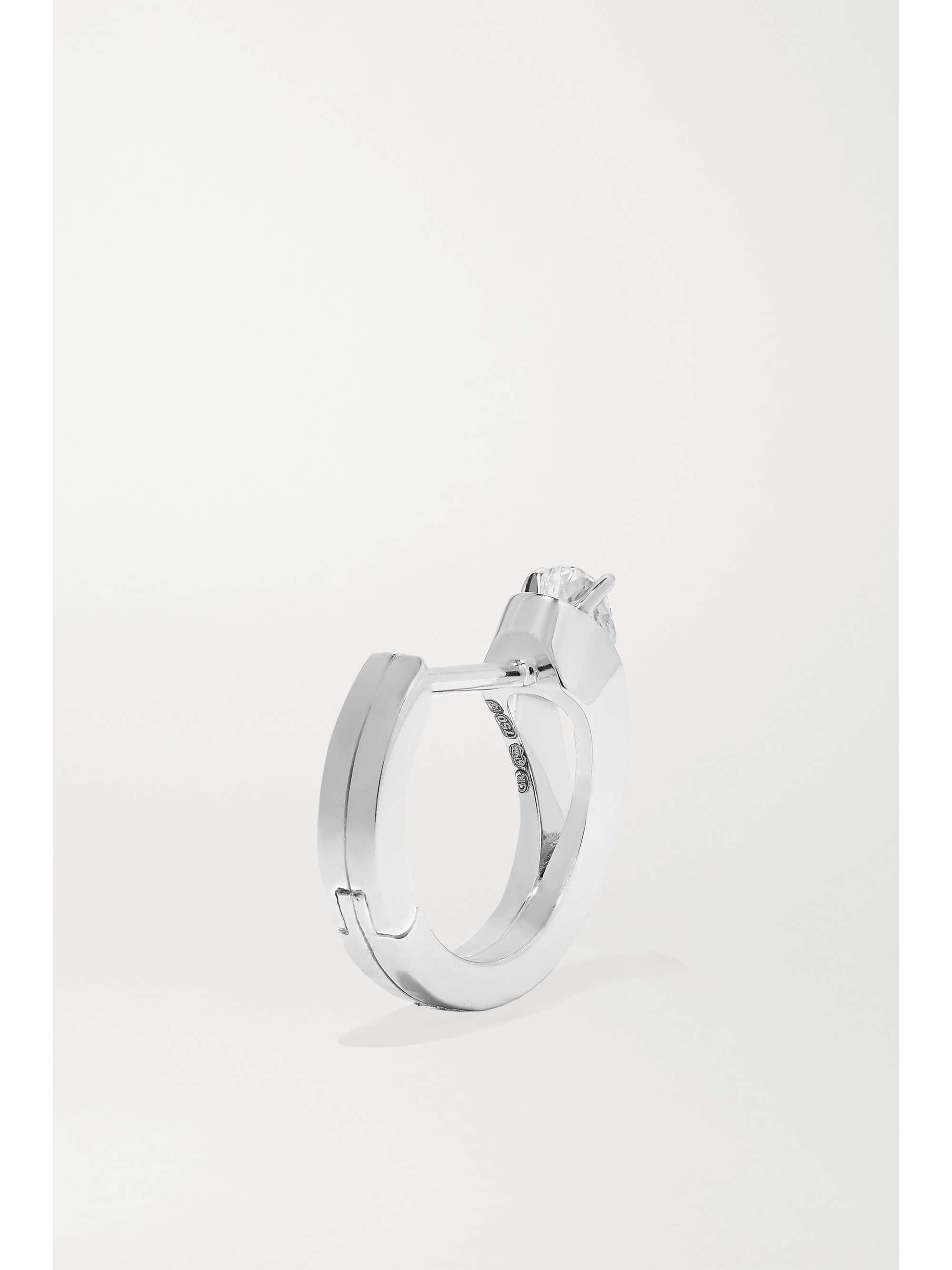 REPOSSI Serti Inversé 18-karat white gold diamond earring