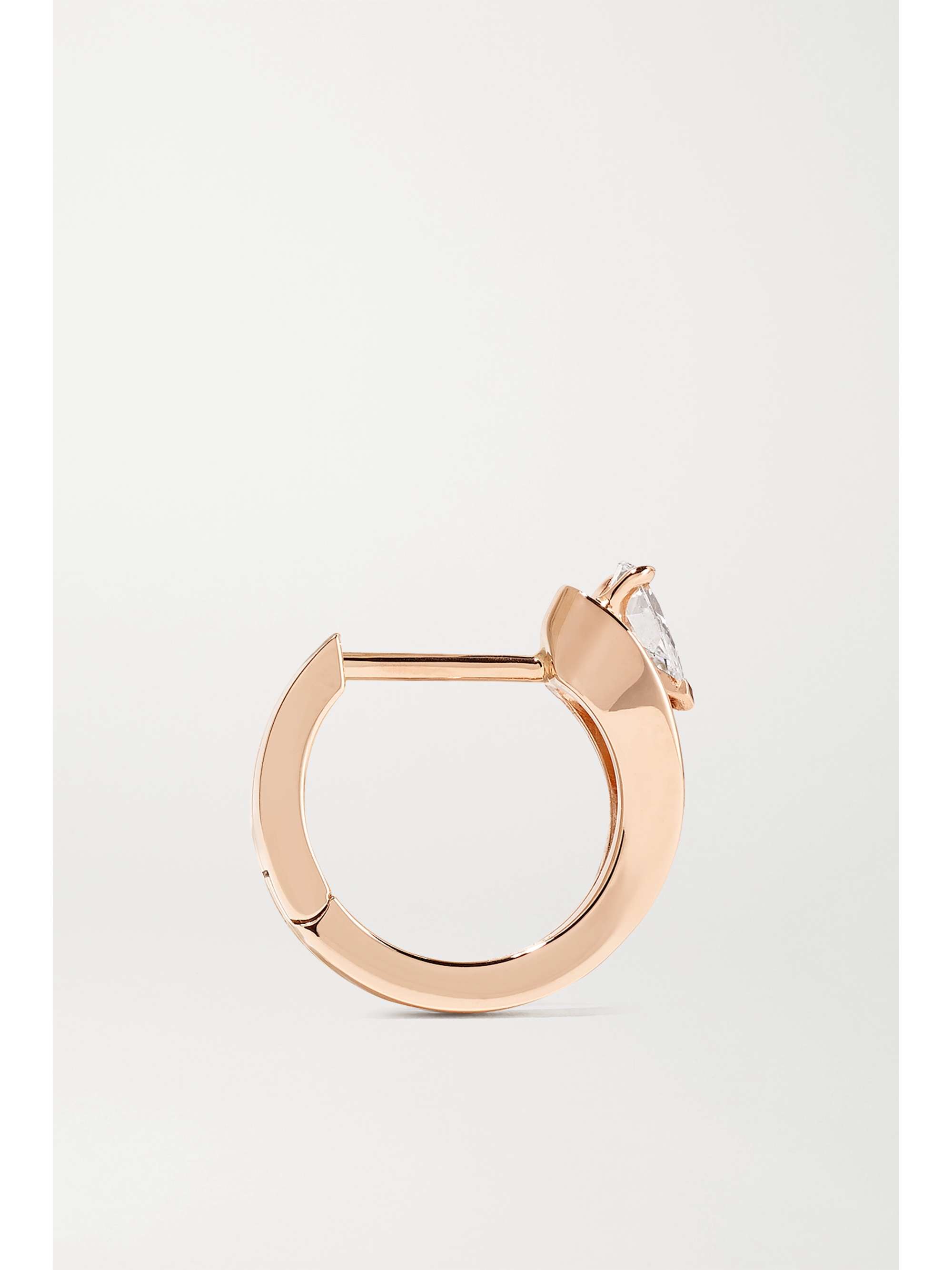 REPOSSI Serti Inversé 18-karat rose gold diamond earring