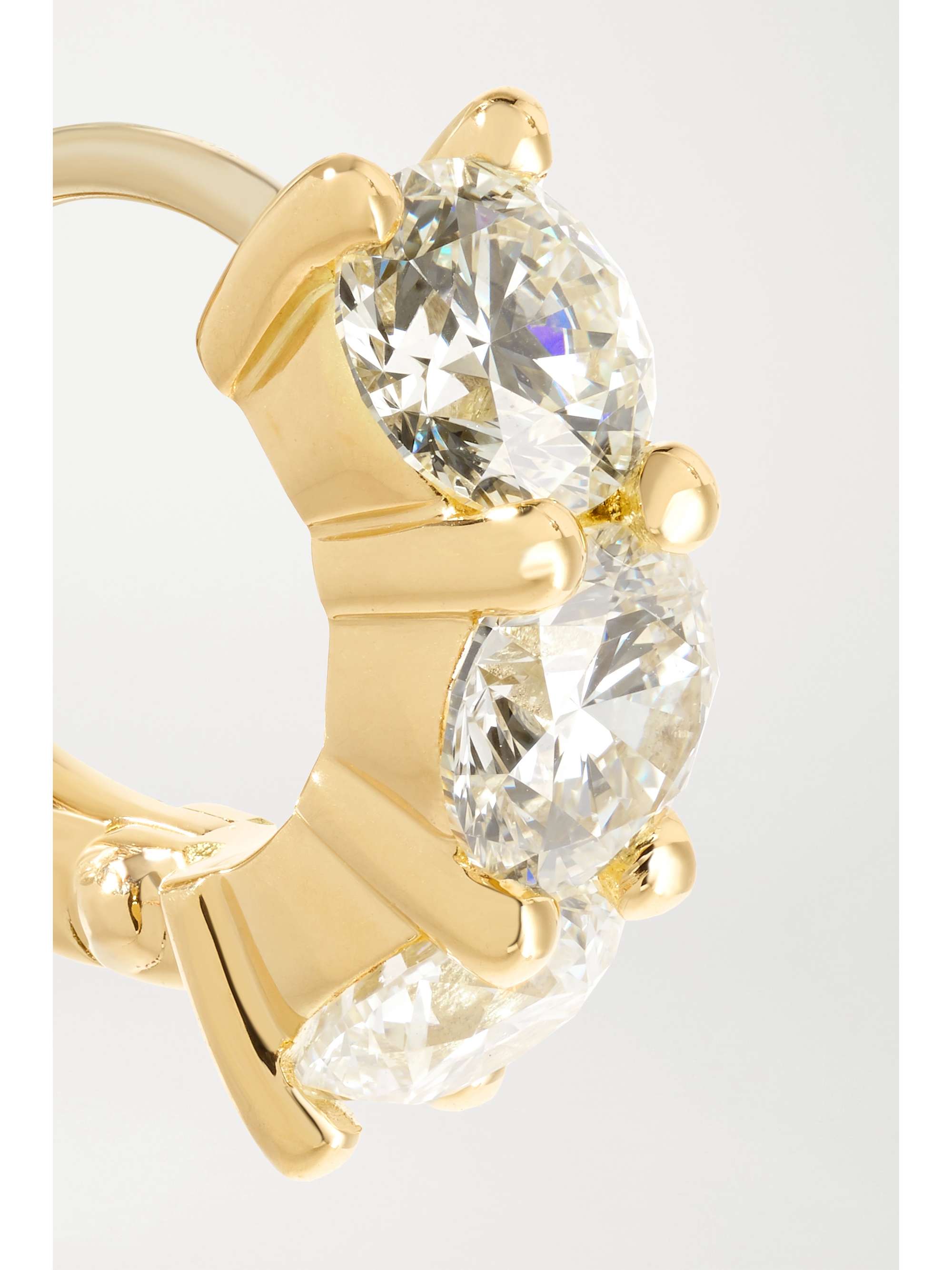 MELISSA KAYE Sadie 18-karat gold diamond earrings