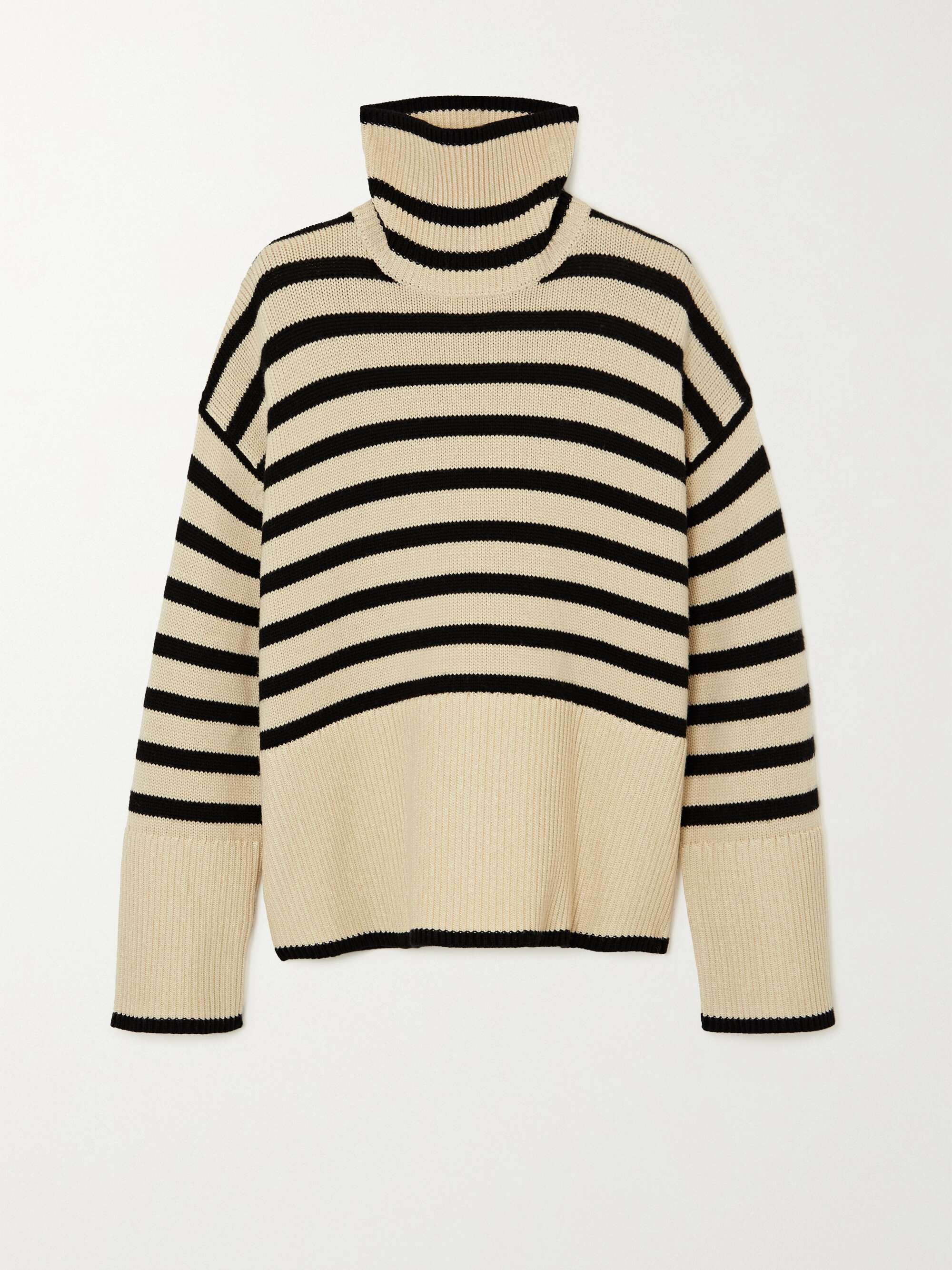 Striped Turtle Neck Sweater