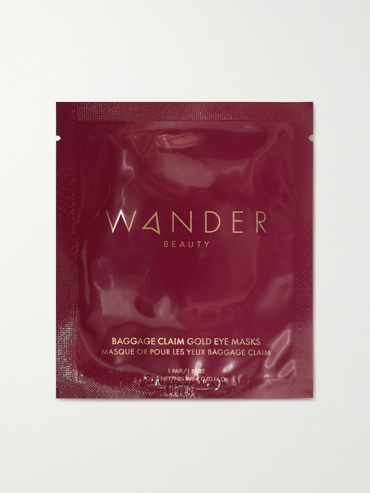Wander Beauty Baggage Claim Upgrade Gold Eye Masks X 18 In Colorless