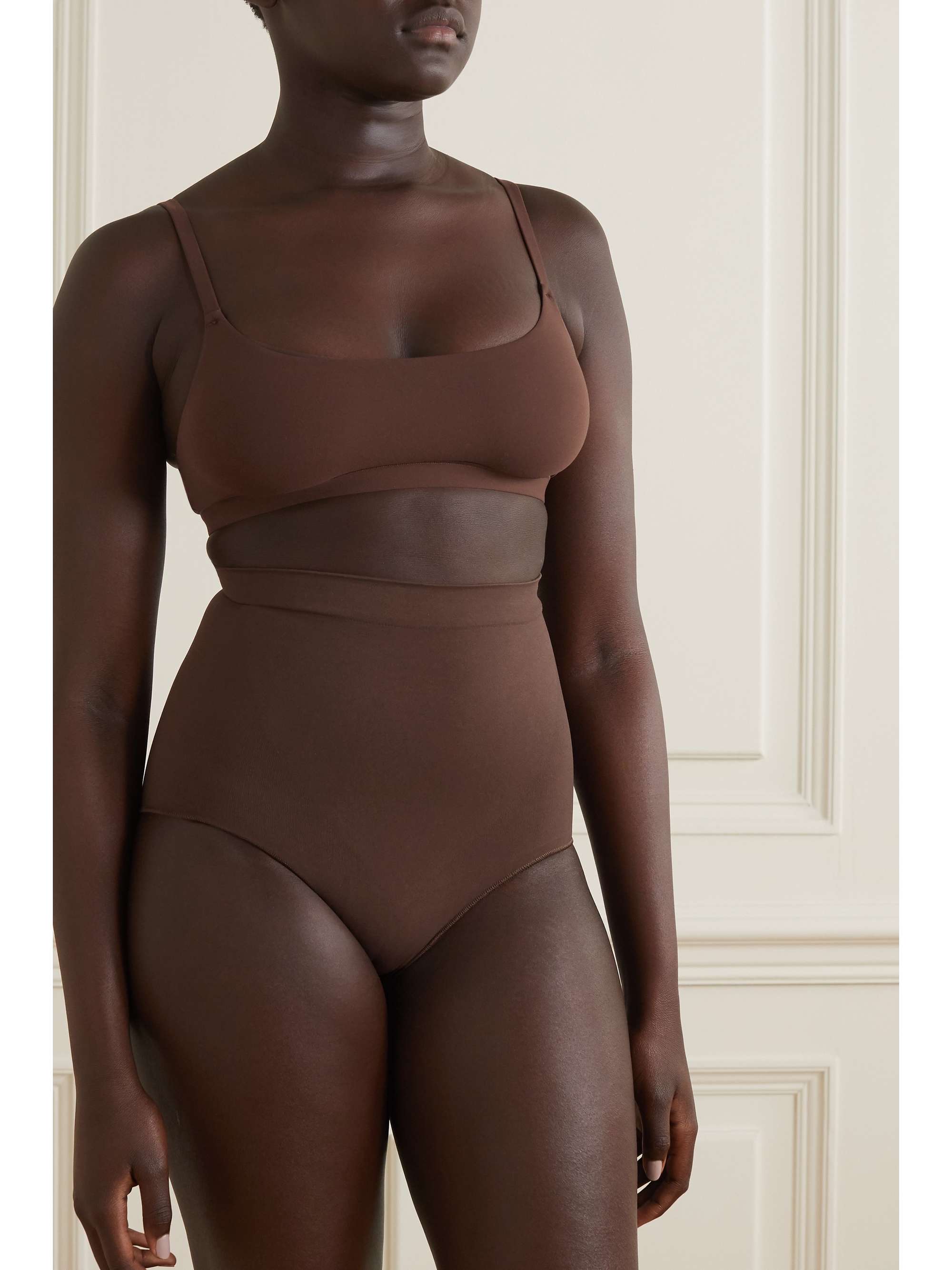 SKIMS Seamless Sculpt Sculpting Mid Waist briefs - Onyx