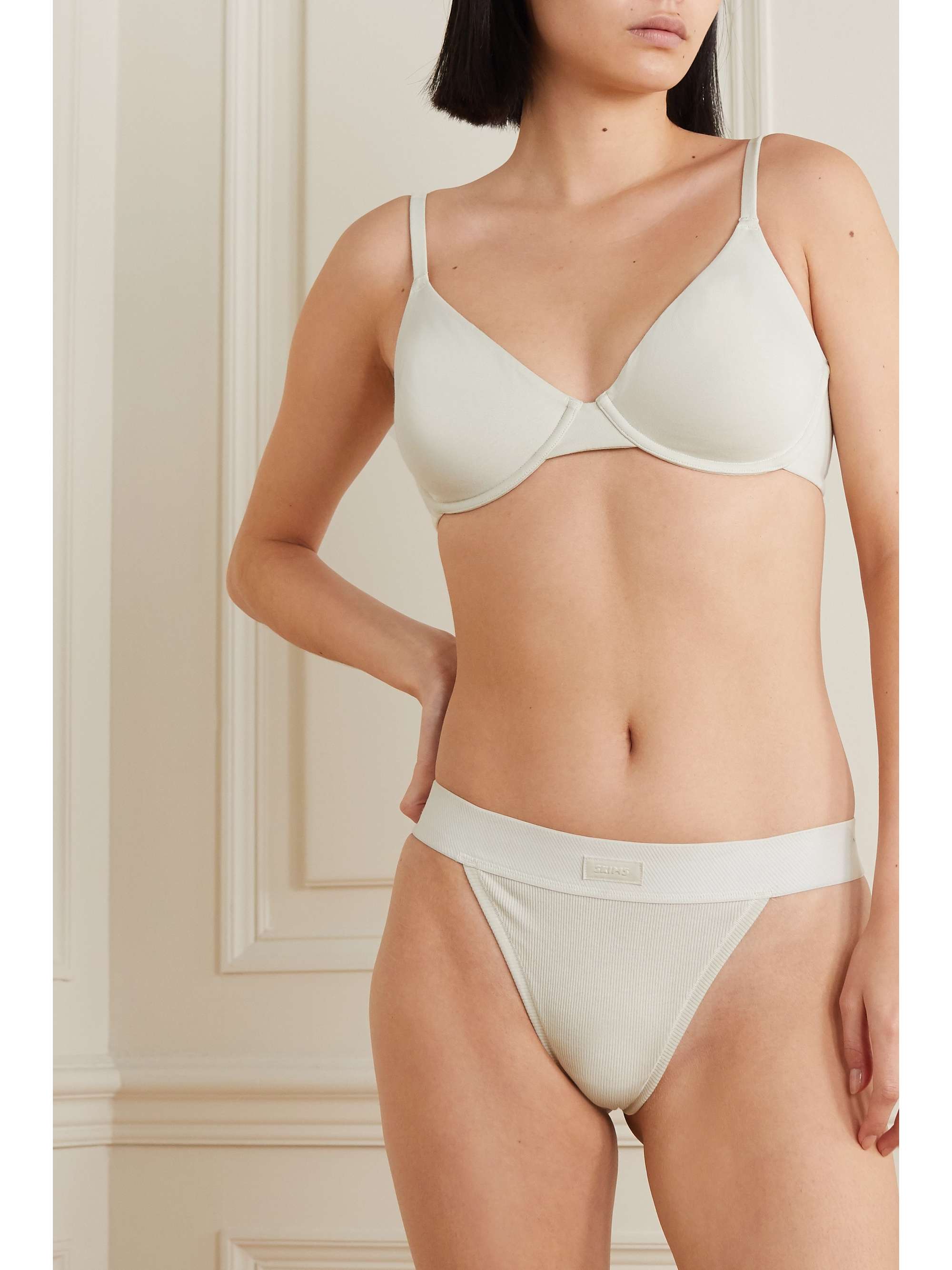 Cotton Collection Underwired bra - Bone