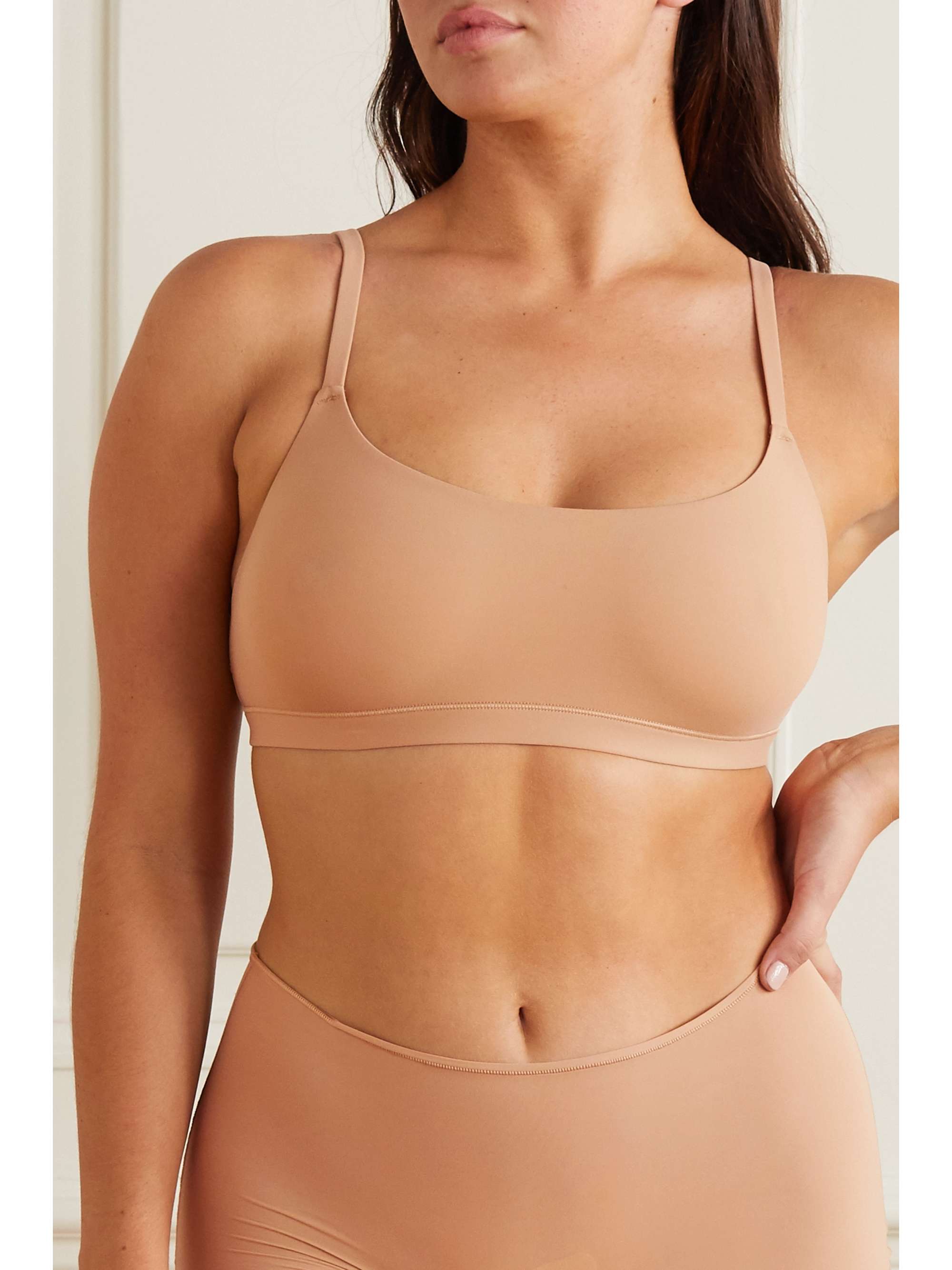 SKIMS Fits Everybody Scoop Neck bra - Ochre