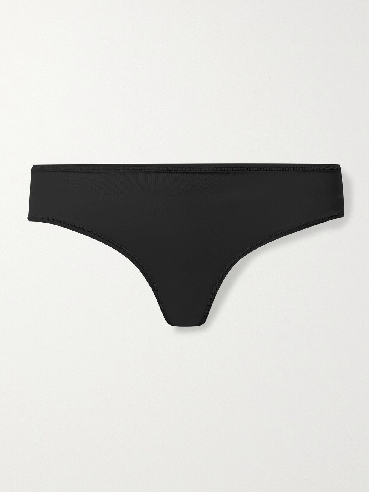 Skims Black Mesh Intimates Built Up Thong In Black