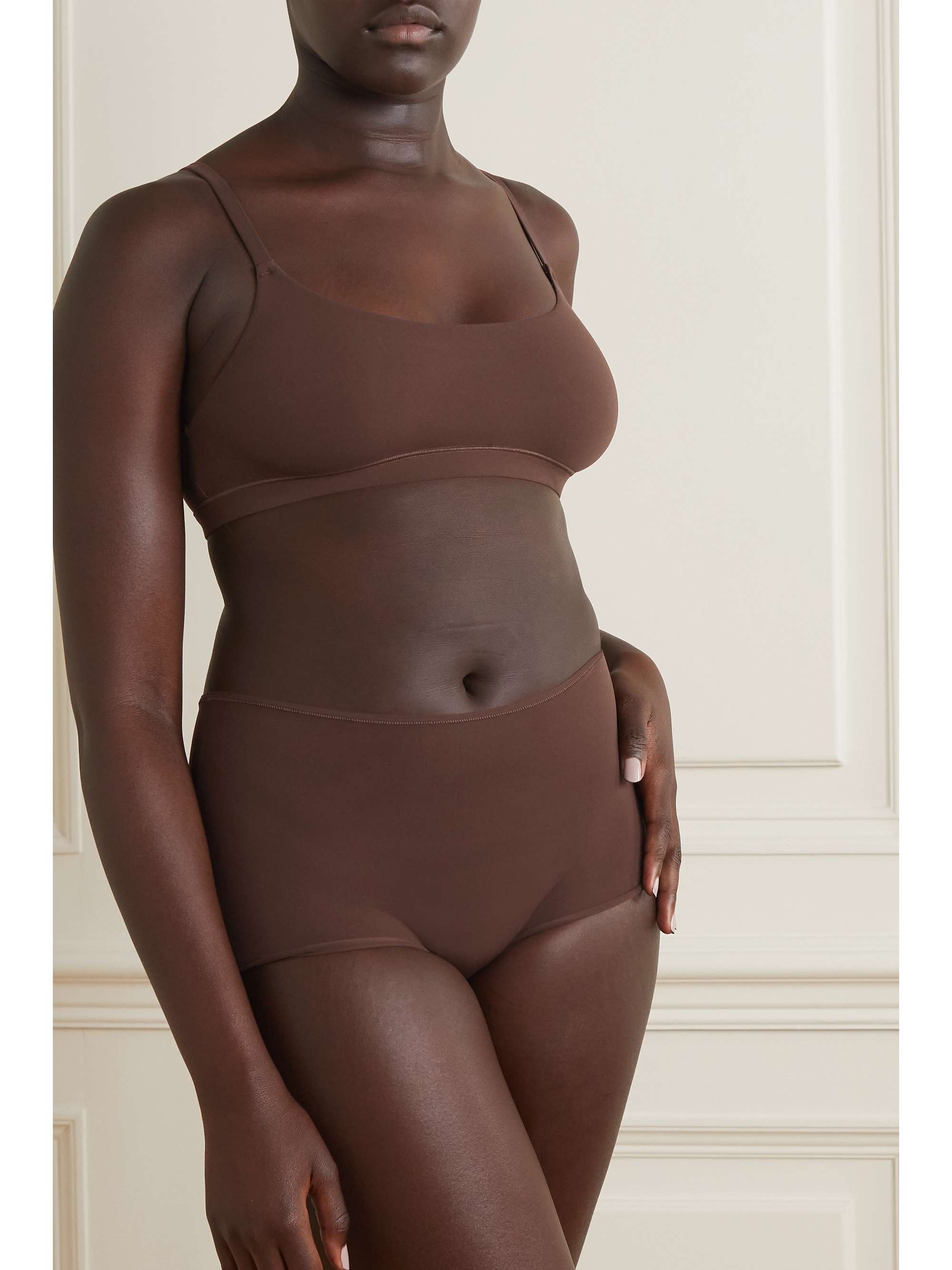 SKIMS Seamless Sculpt Sculpting Mid Waist briefs - Cocoa