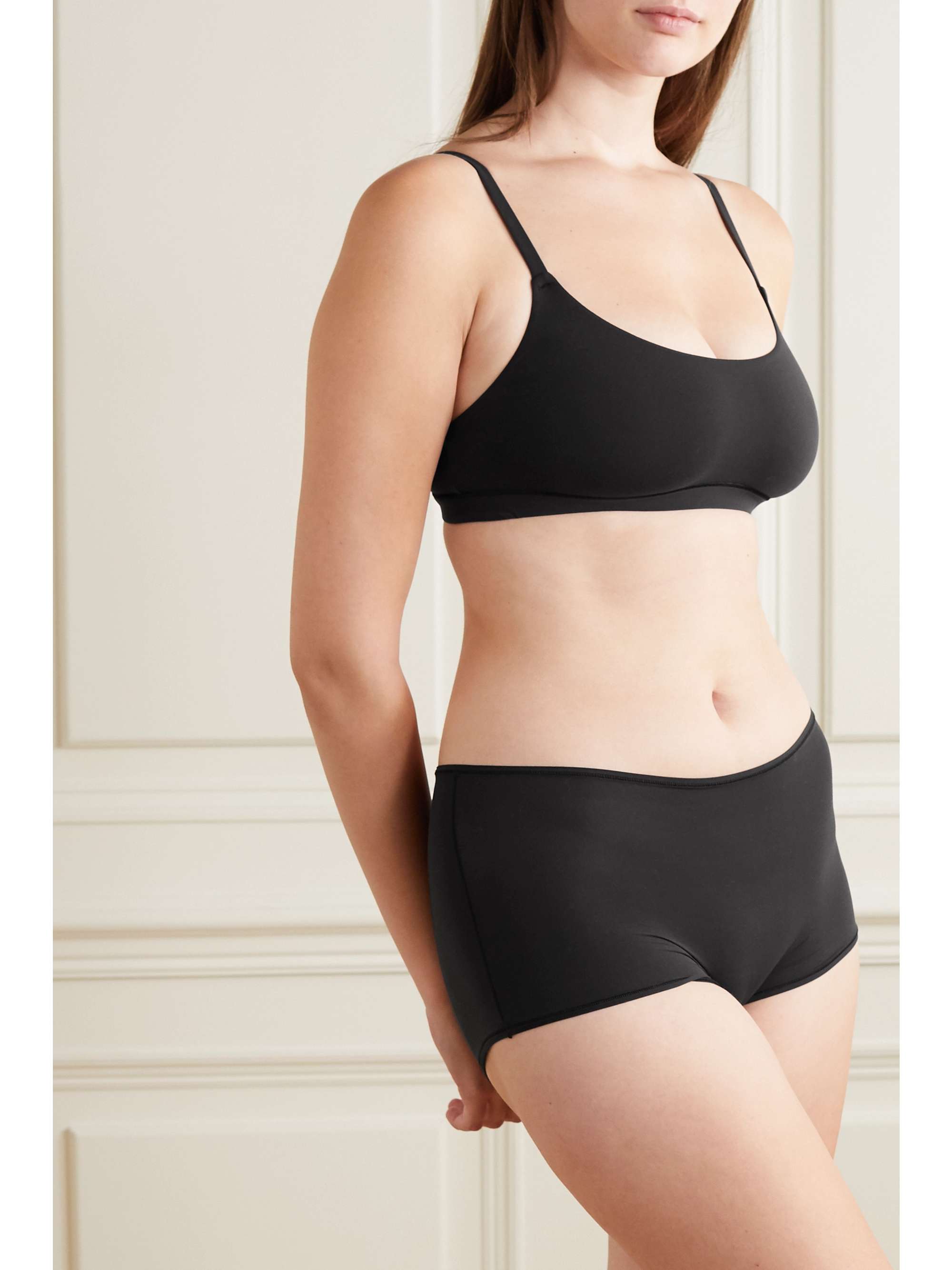 SKIMS Fits Everybody Scoop Neck bra - Onyx