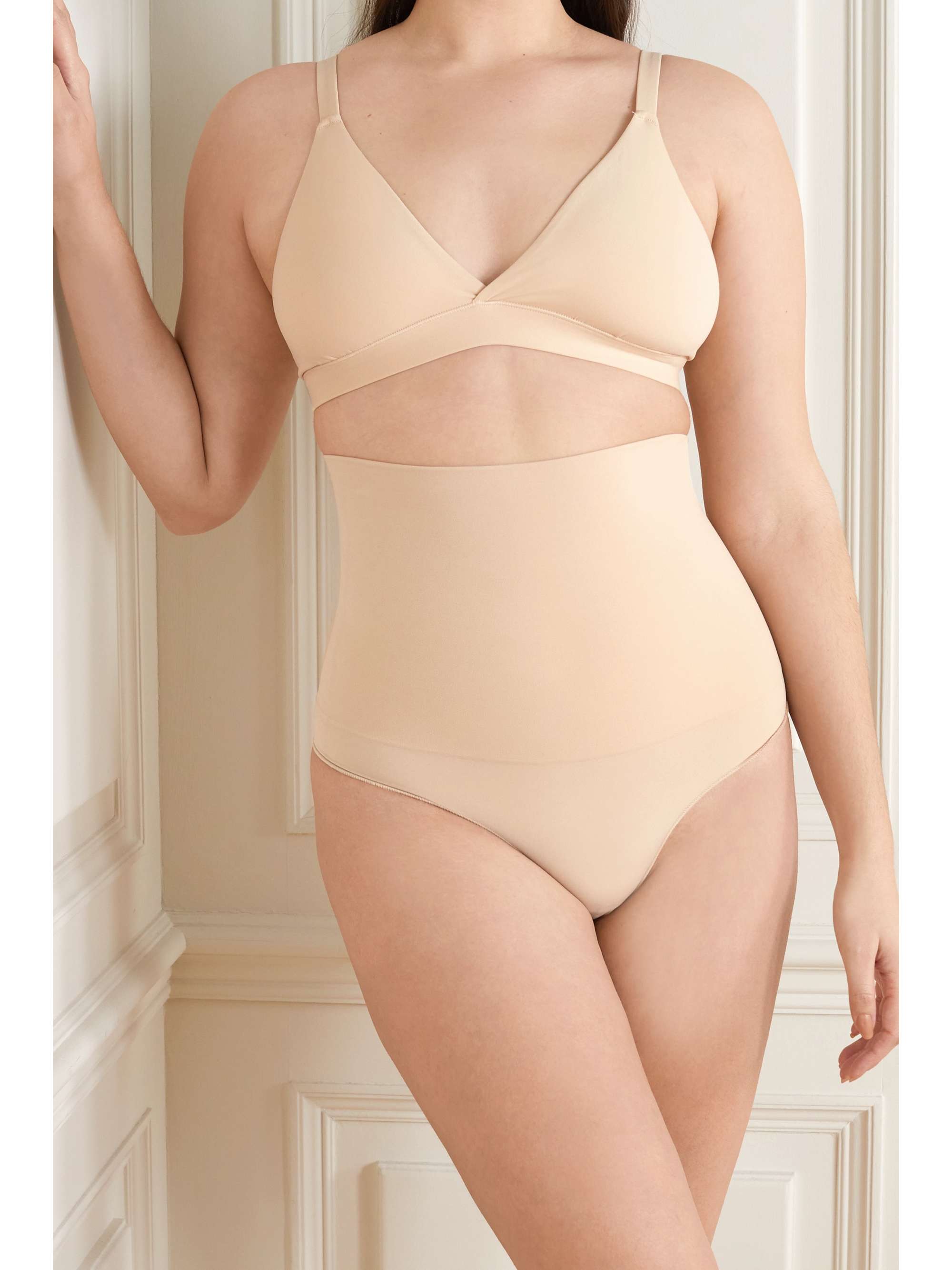 SKIMS Fits Everybody triangle bralette - Clay
