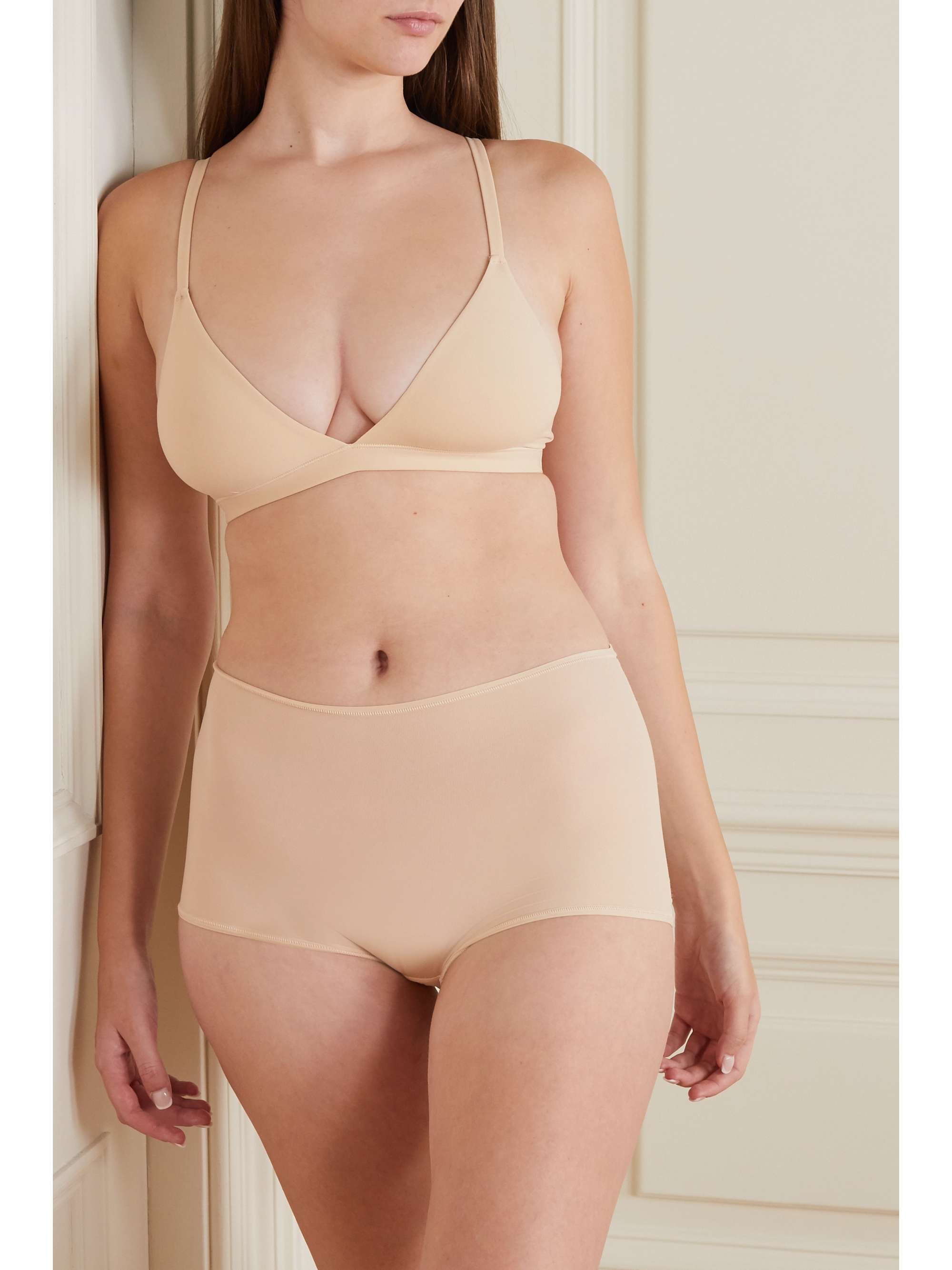 SKIMS Fits Everybody triangle bralette - Clay