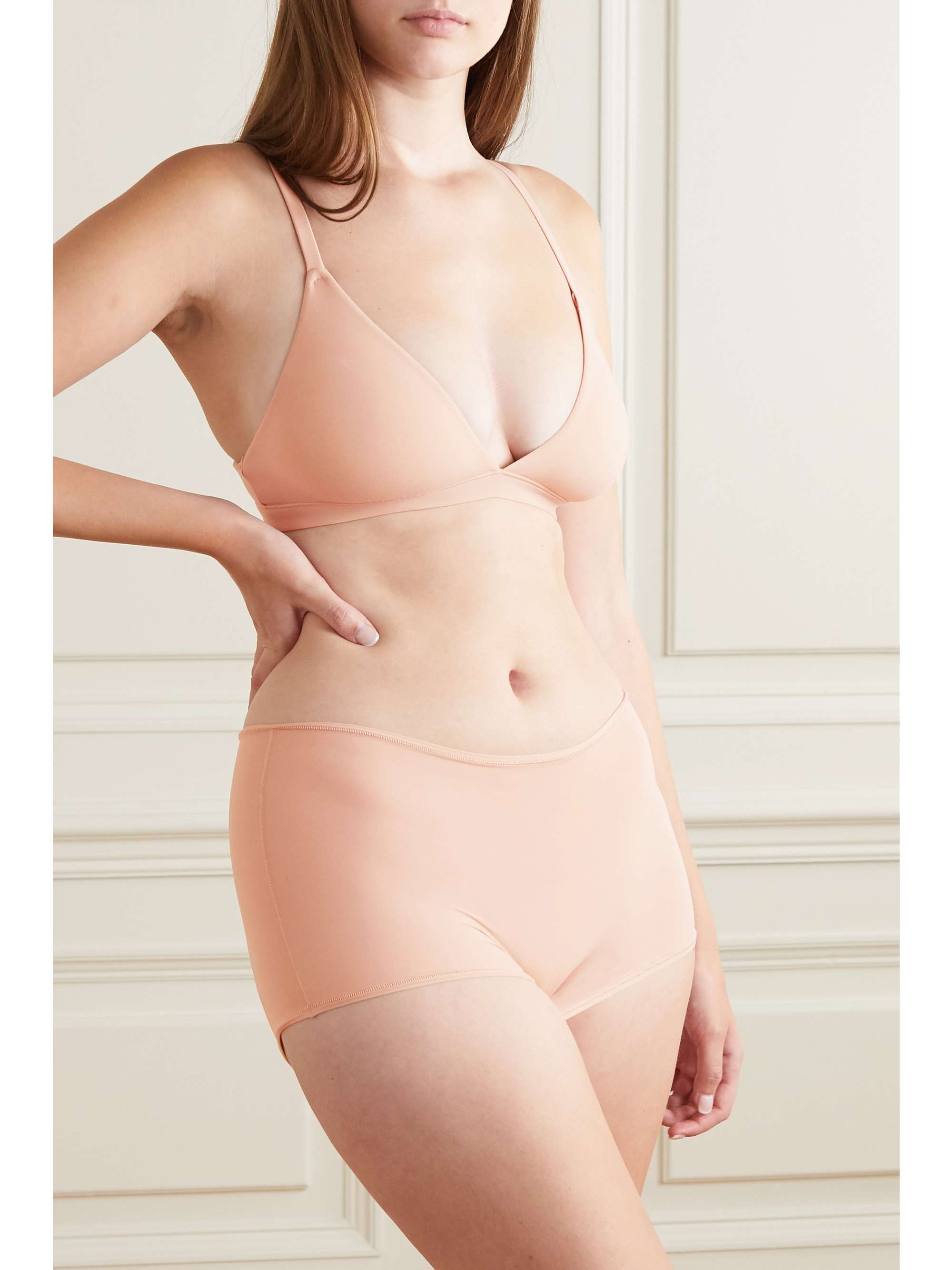 SKIMS Fits Everybody triangle bralette - Clay