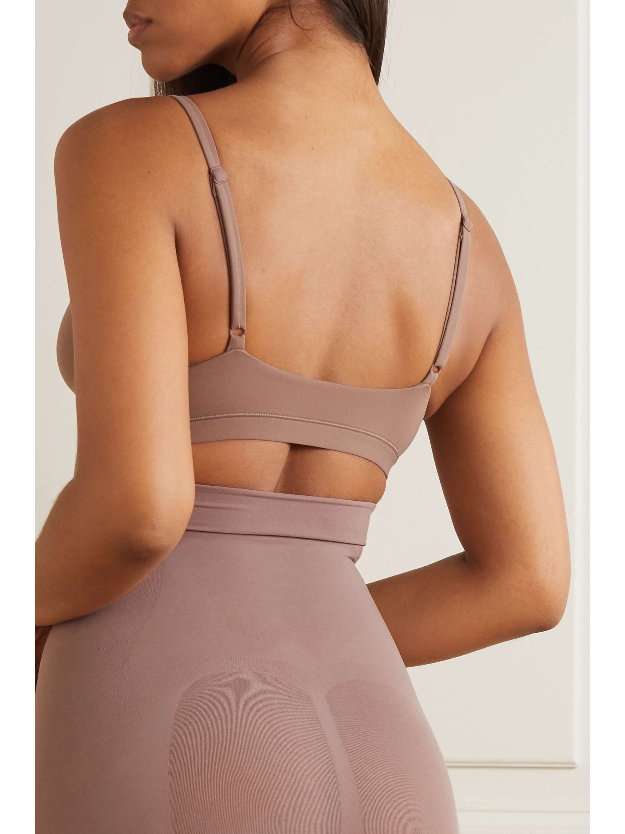 SKIMS Fits Everybody triangle bralette - Clay