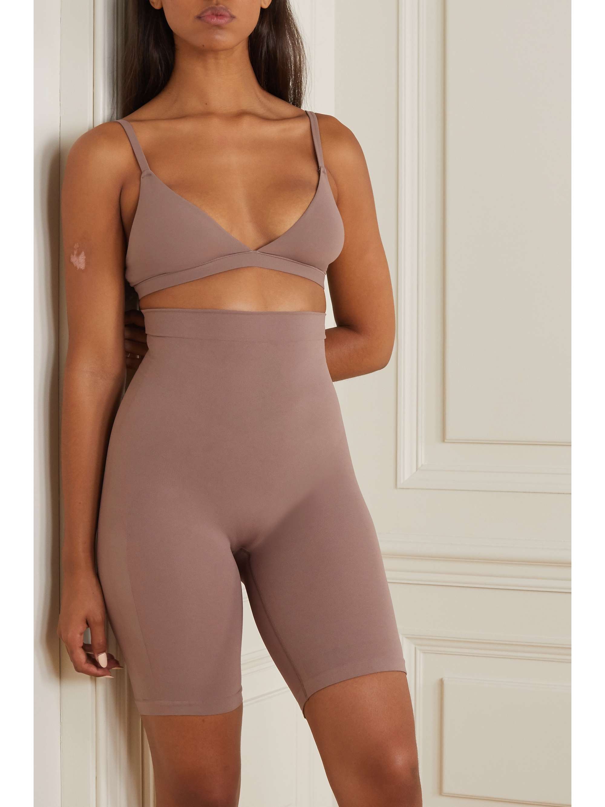 SKIMS Fits Everybody triangle bralette - Clay