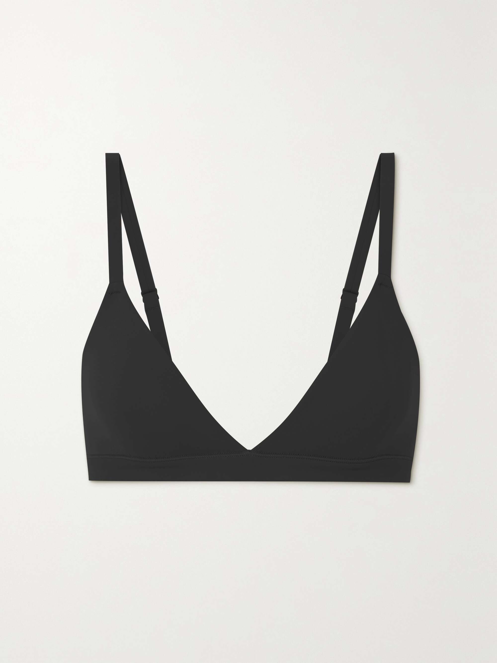 SKIMS, Intimates & Sleepwear, Skims Logo Mesh Foil Triangle Bralette  Black Size Medium