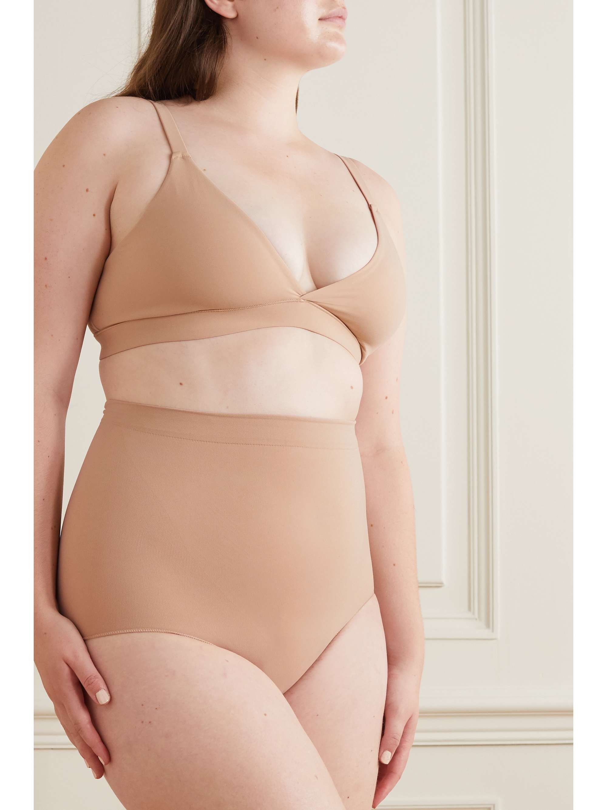 SKIMS Fits Everybody triangle bralette - Clay