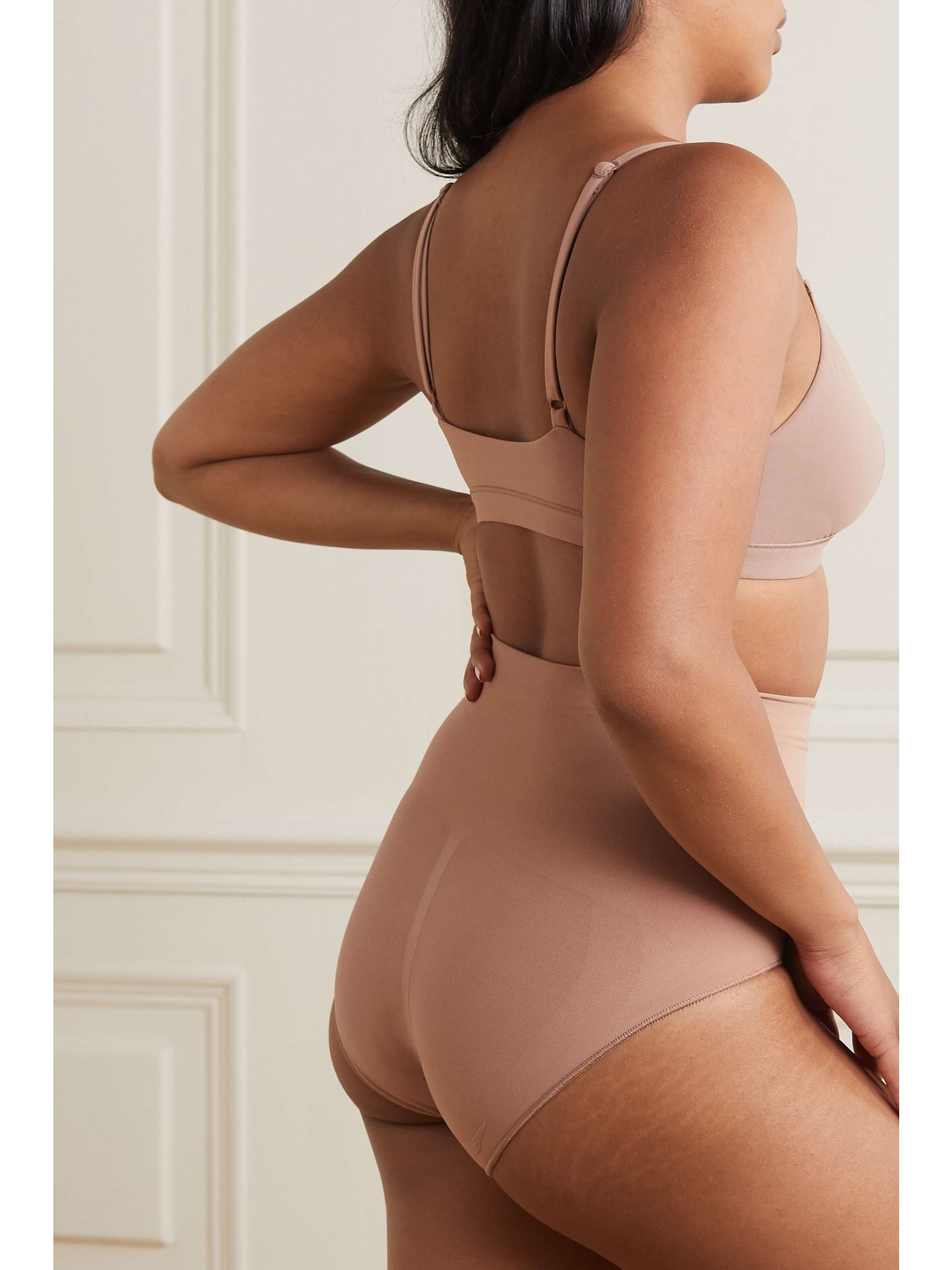 SKIMS Fits Everybody triangle bralette - Clay