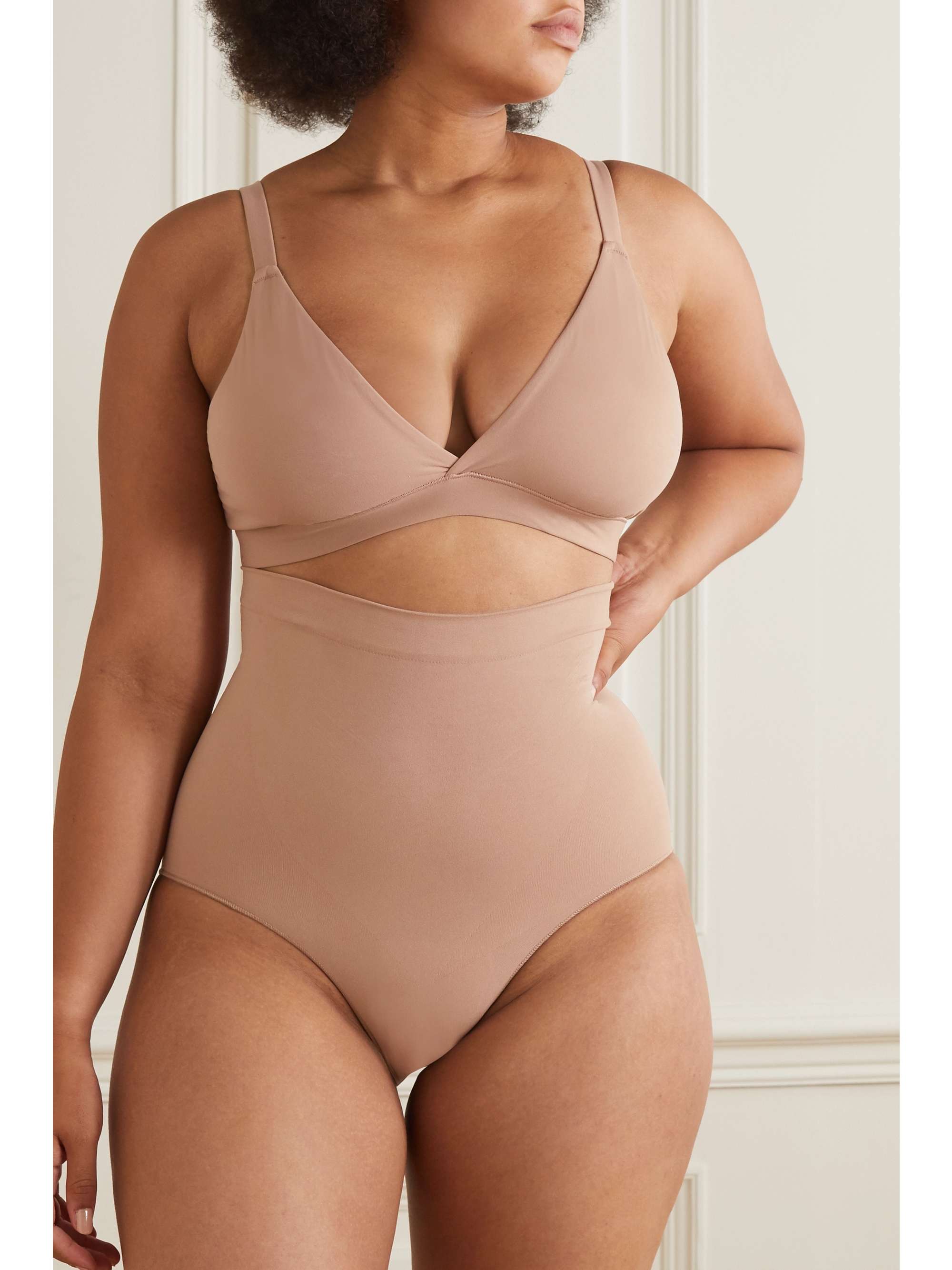SKIMS Fits Everybody triangle bralette - Clay