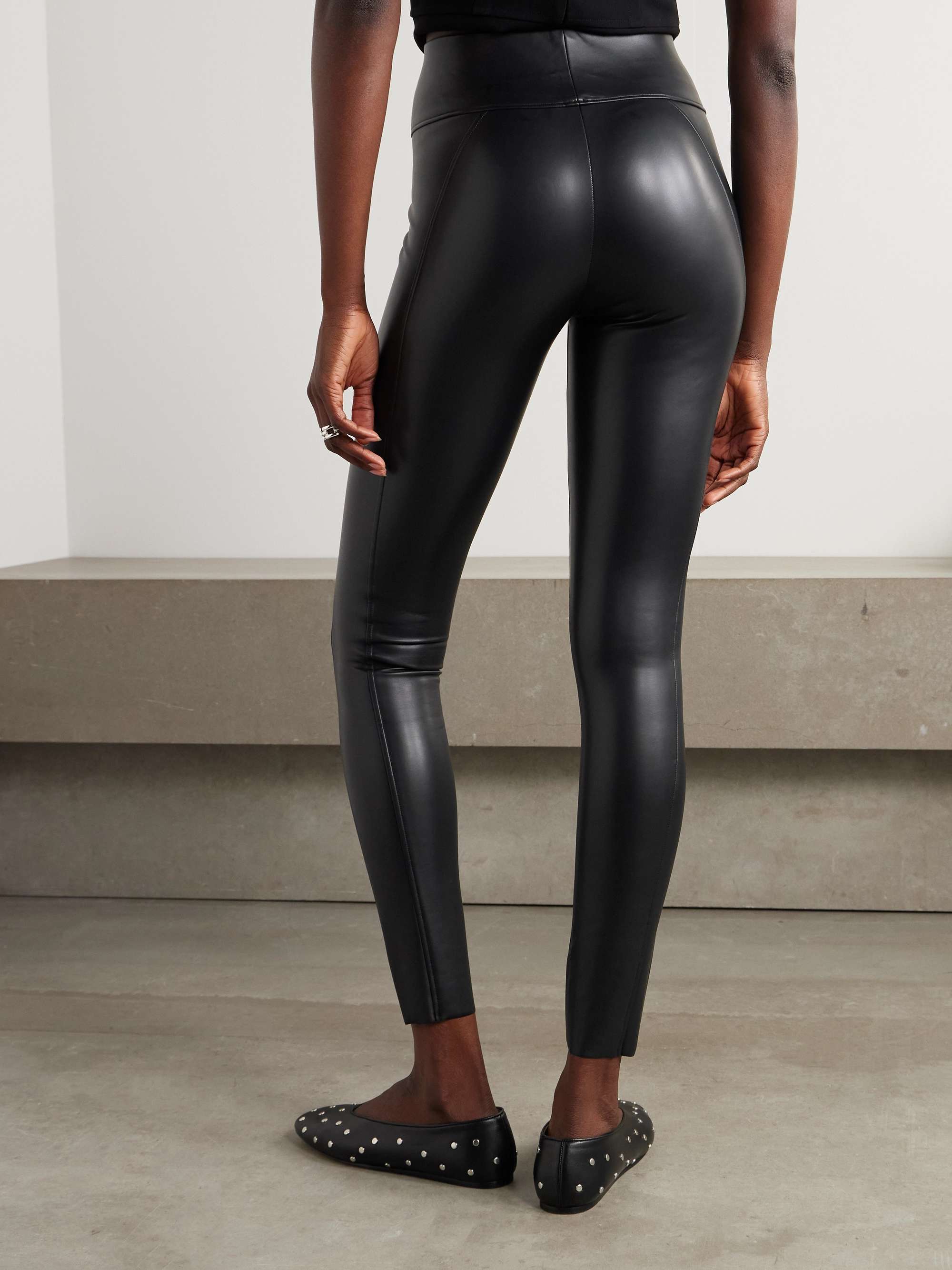 WOLFORD Edie vegan leather leggings