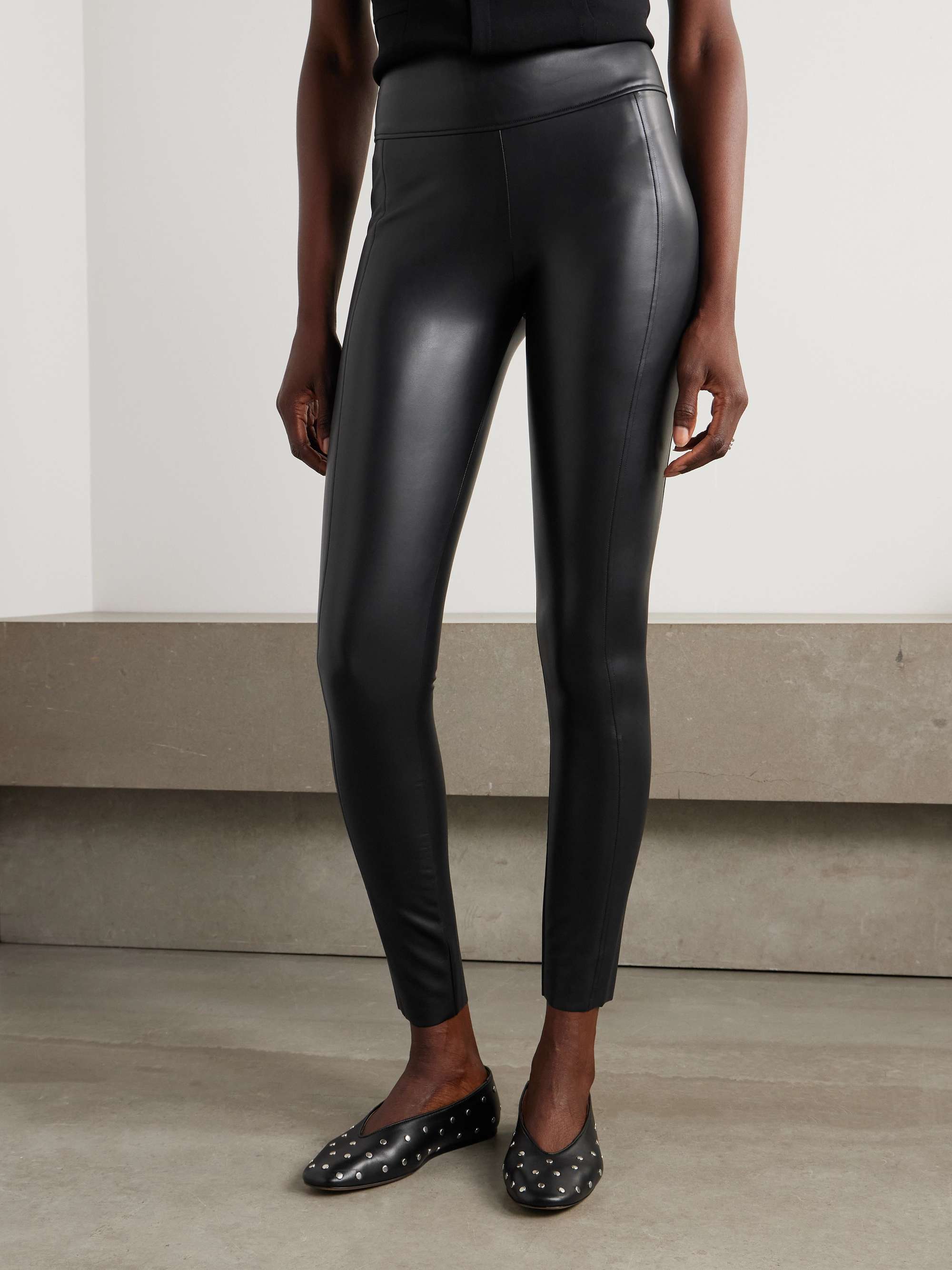 WOLFORD Edie vegan leather leggings