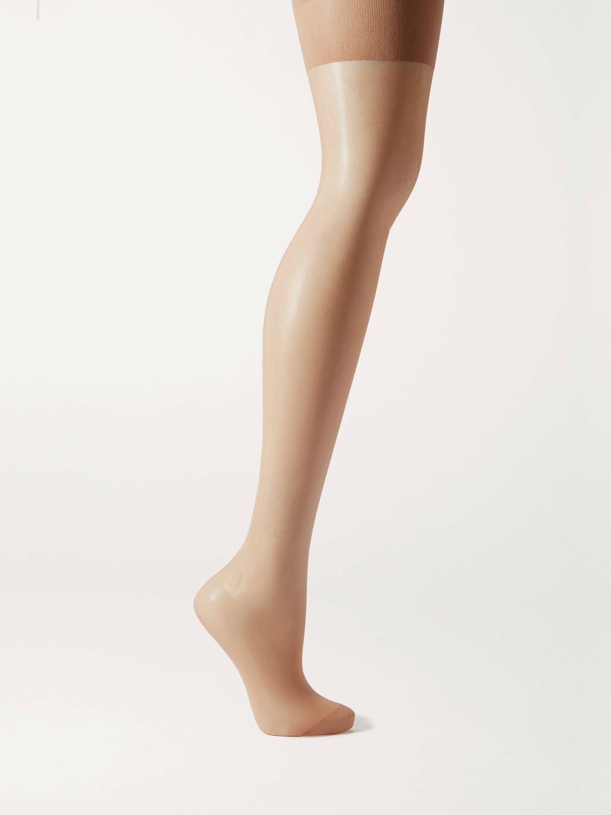 John Lewis 7 Denier Barely There Non-Slip Tights in Natural