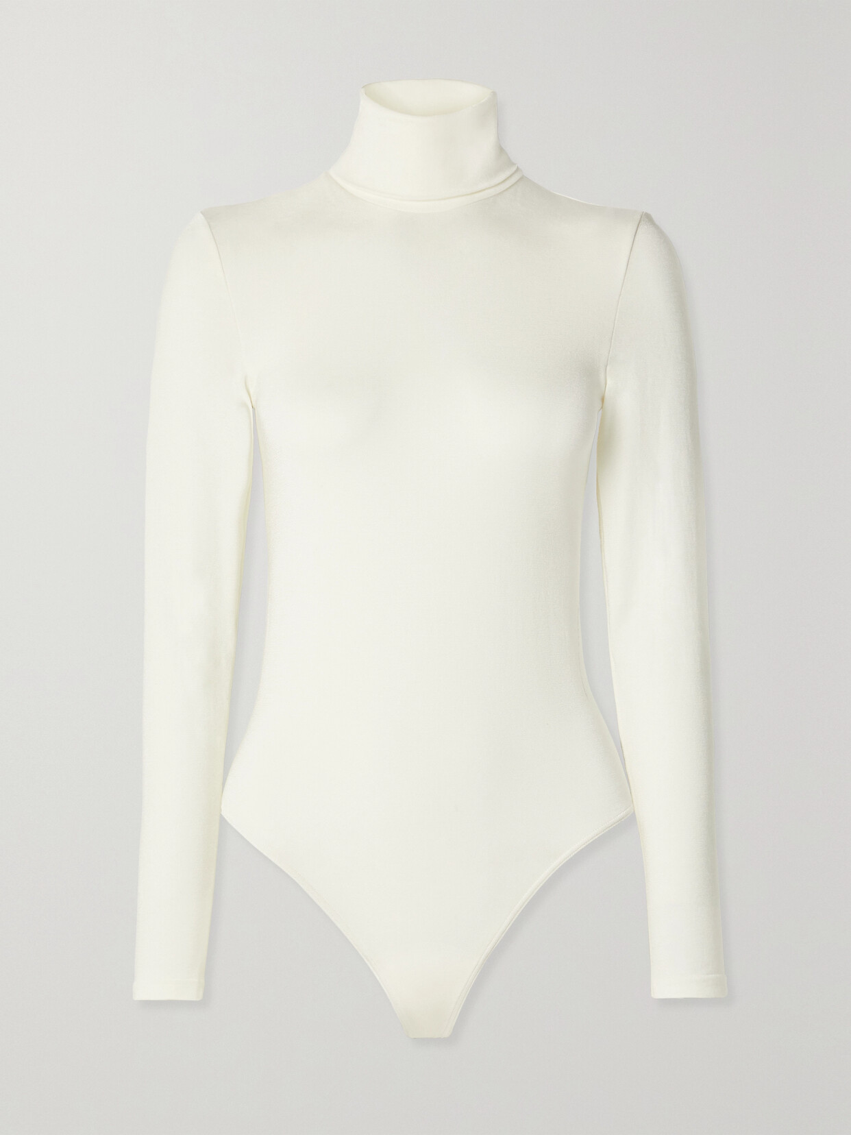 WOLFORD colourADO STRETCH-JERSEY TURTLENECK THONG BODYSUIT