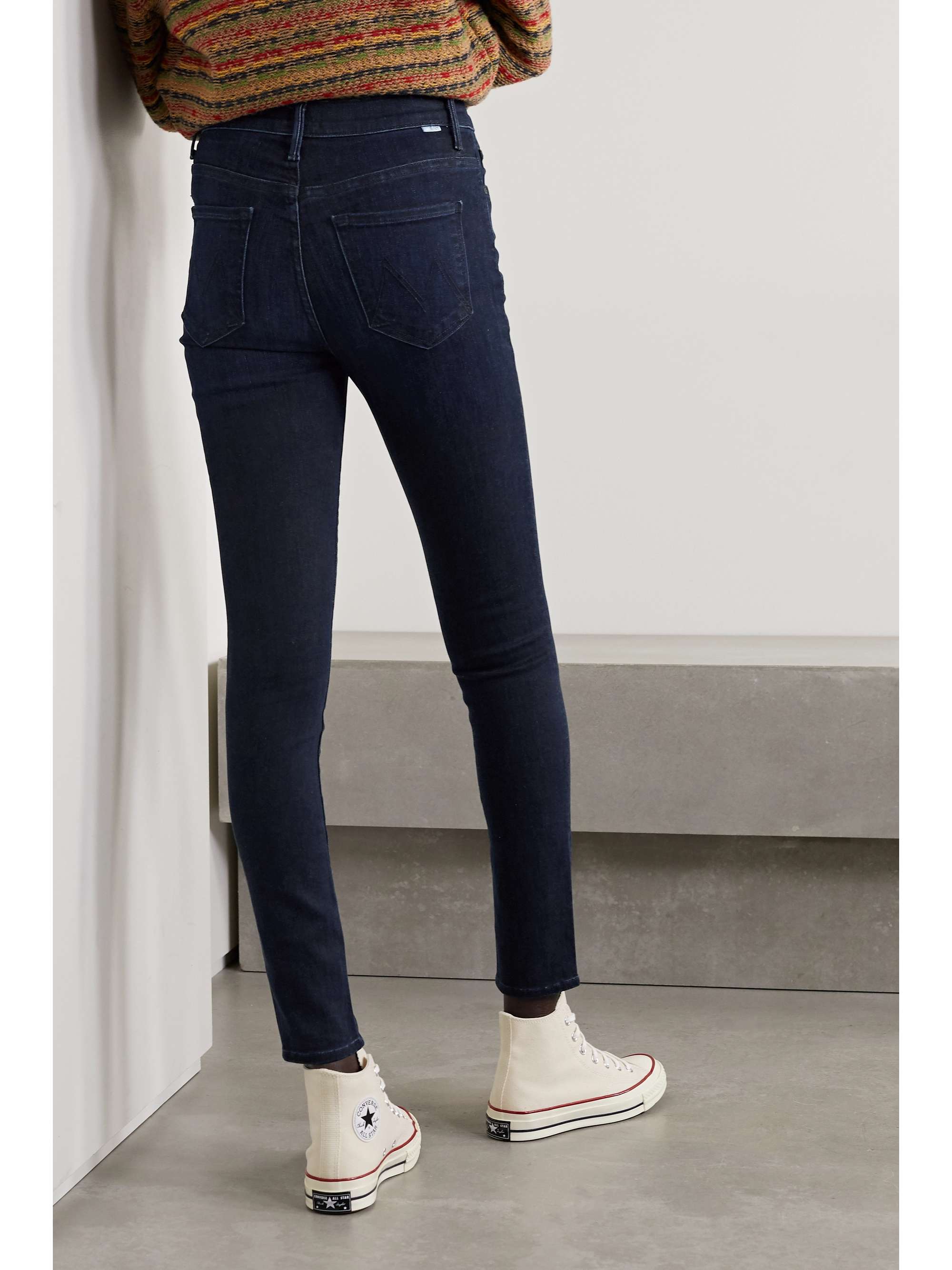 Dark denim The Super Swooner high-rise 