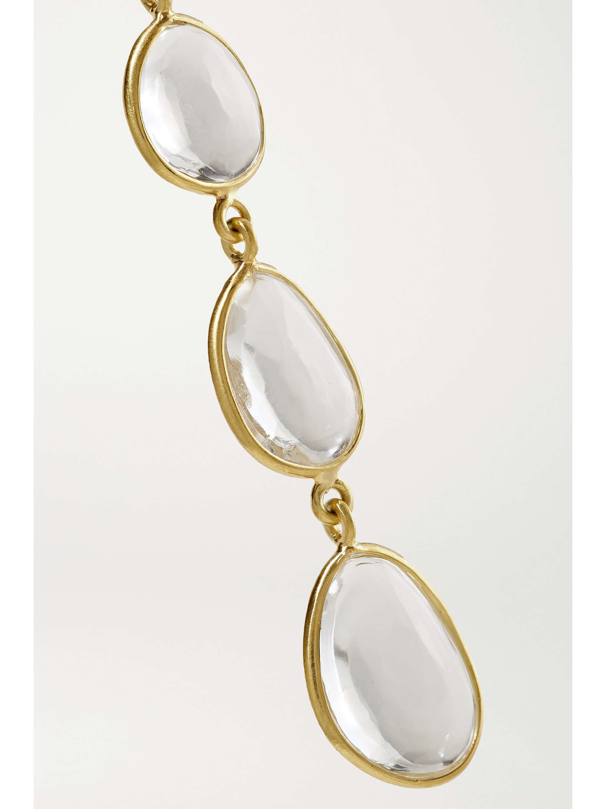 PIPPA SMALL 18-karat gold quartz earrings