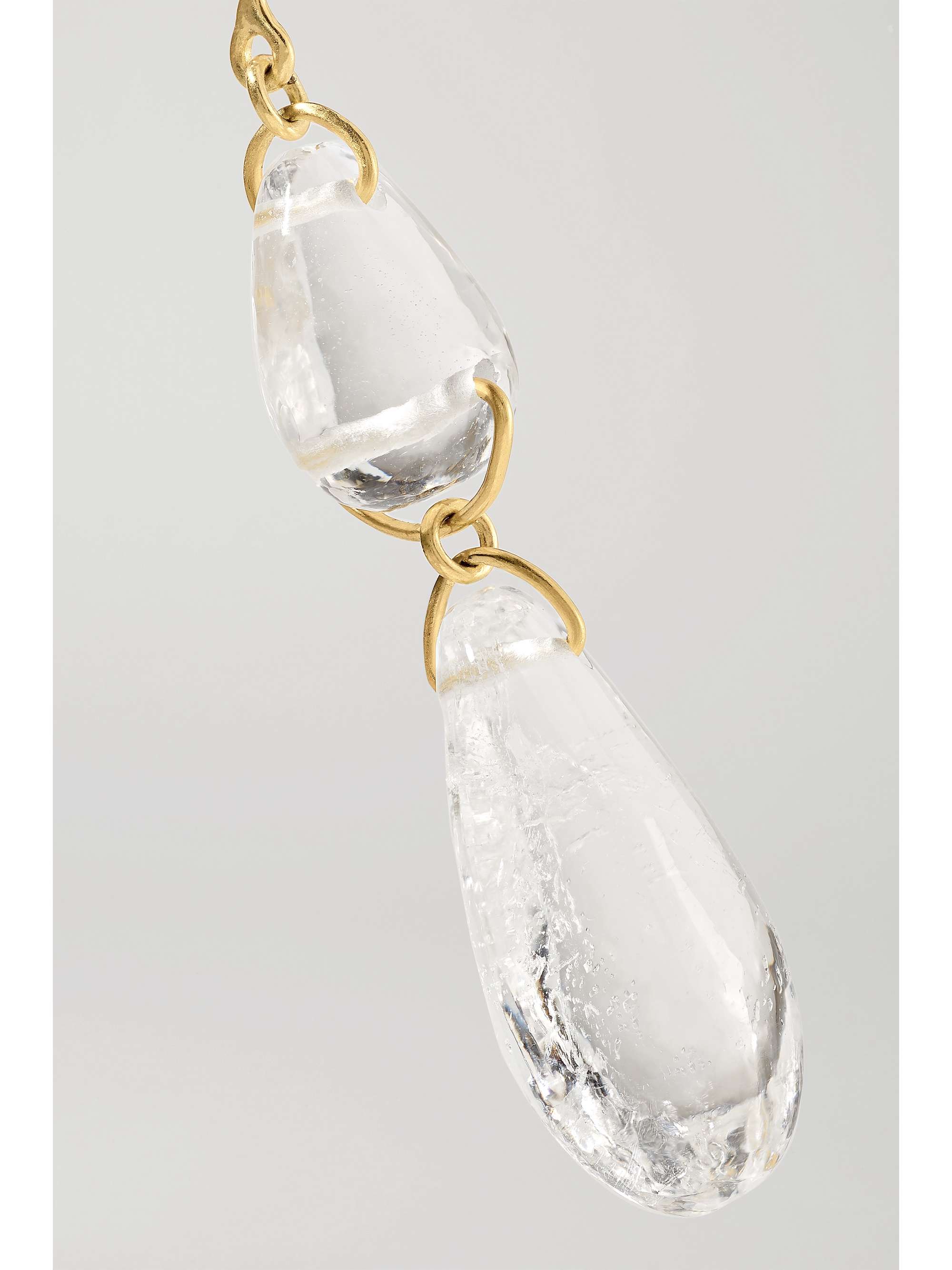 PIPPA SMALL Boucles d'oreilles en or 18 carats (750/1000) et cristaux