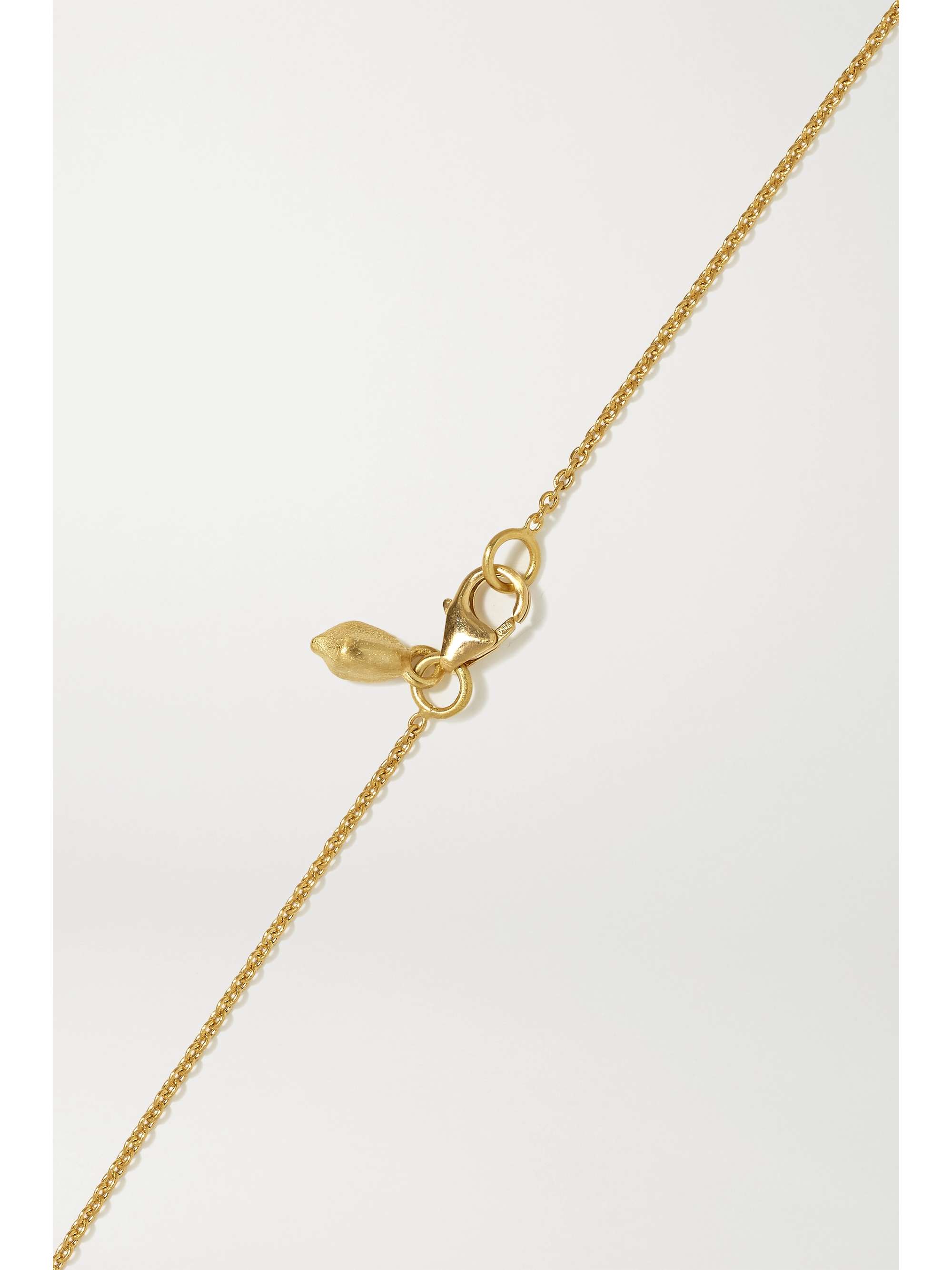 PIPPA SMALL 18-karat gold emerald necklace