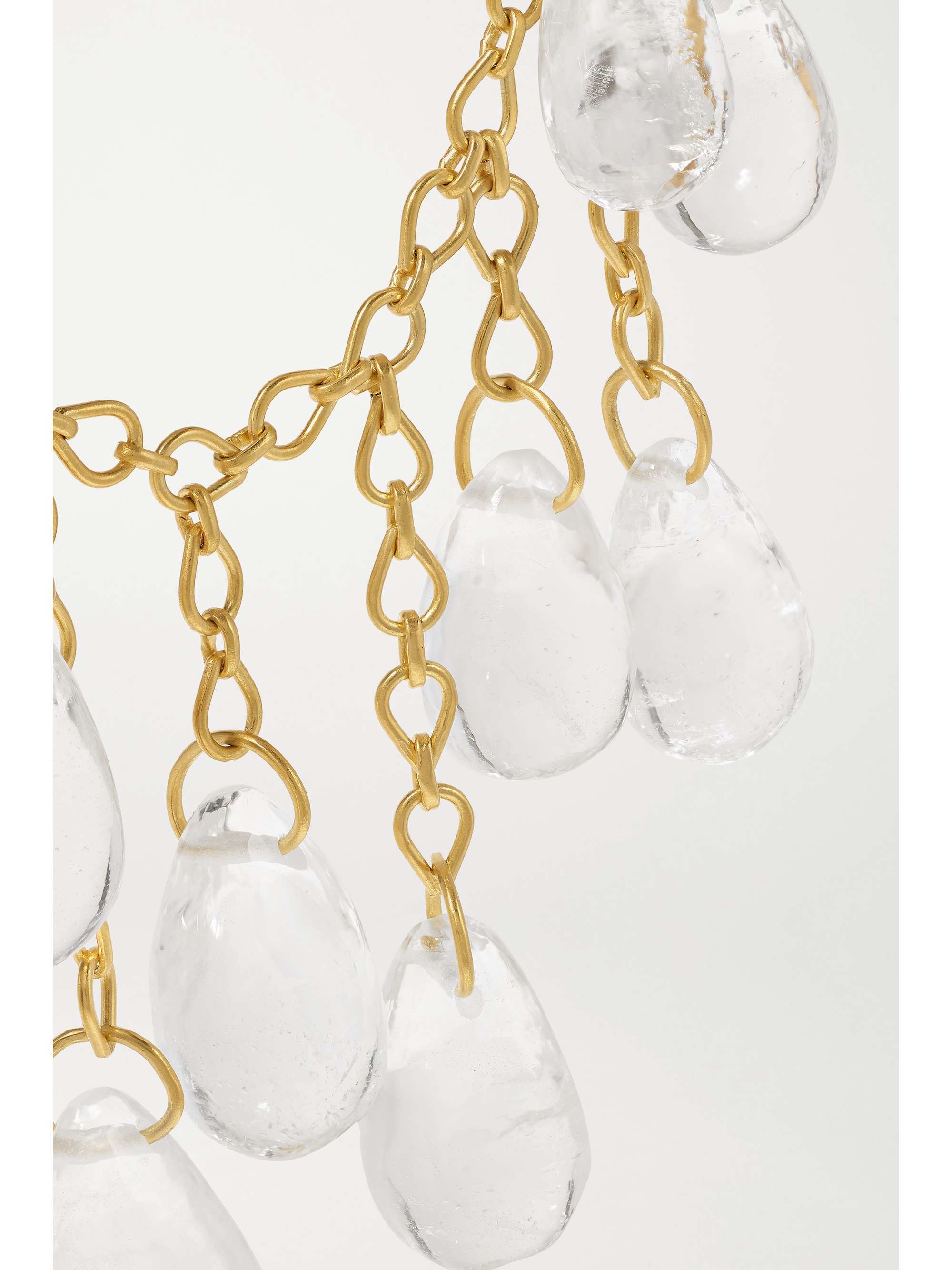 PIPPA SMALL 18-karat gold quartz necklace