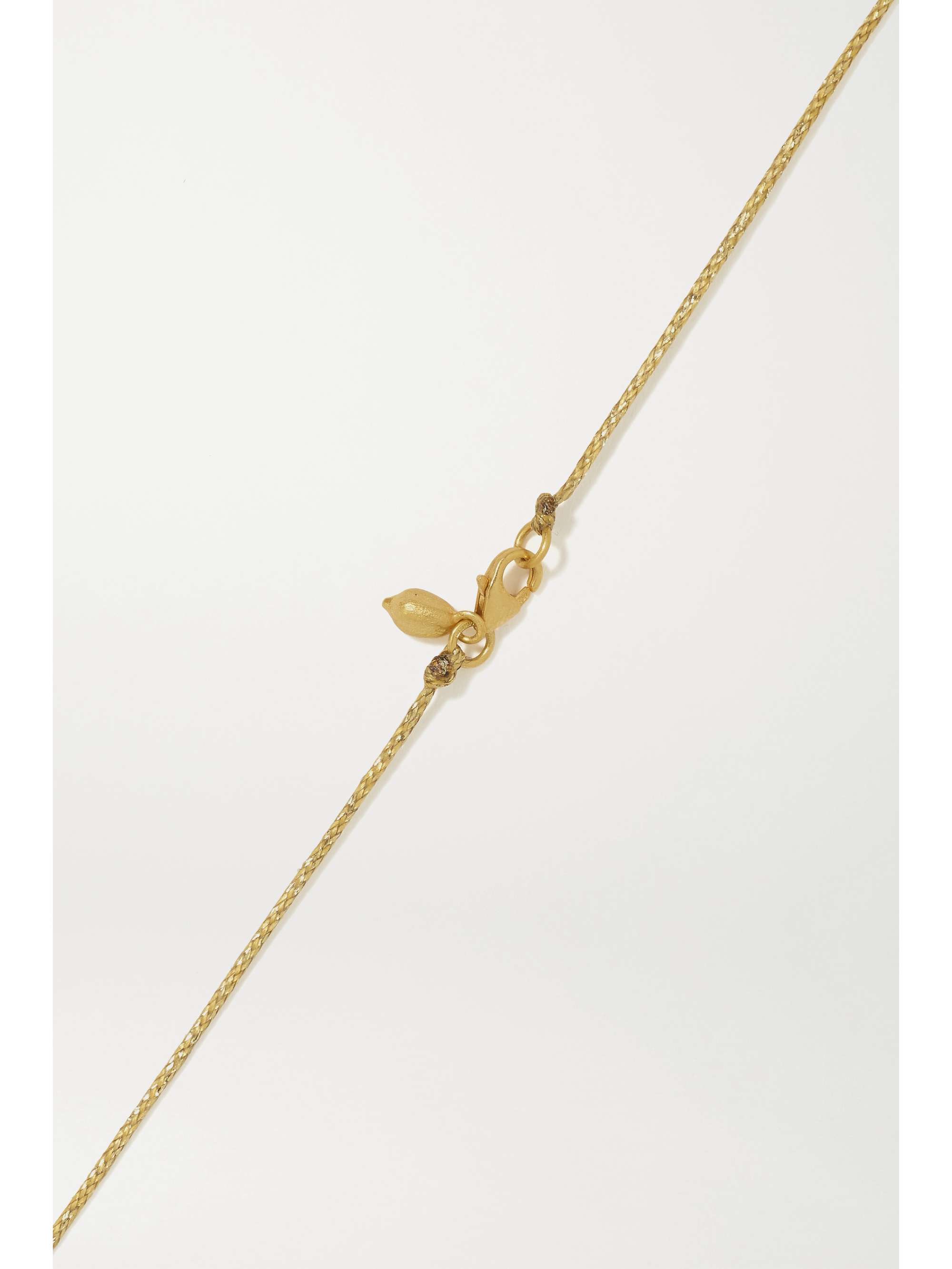 PIPPA SMALL 18-karat gold quartz necklace