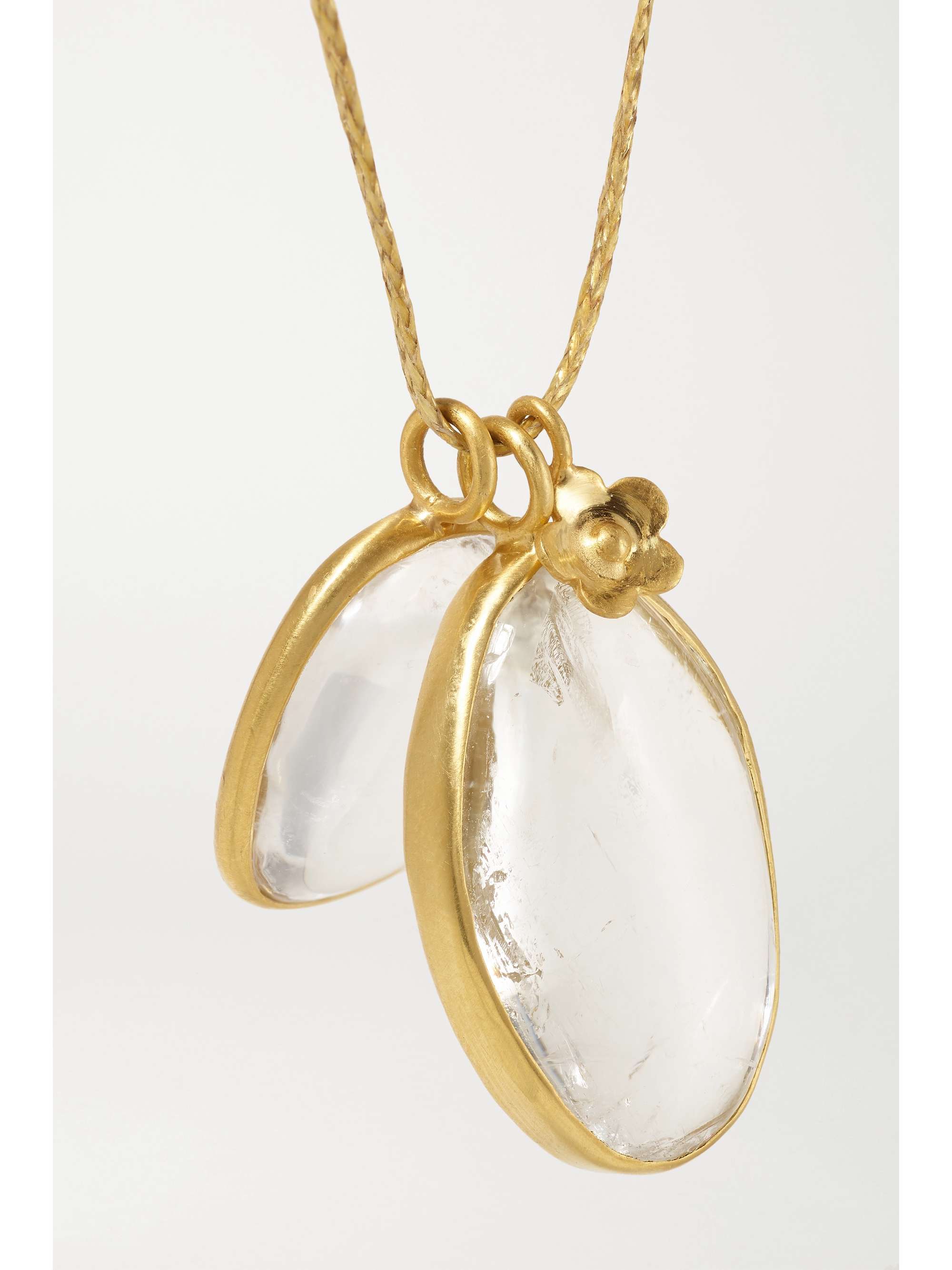 PIPPA SMALL 18-karat gold quartz necklace