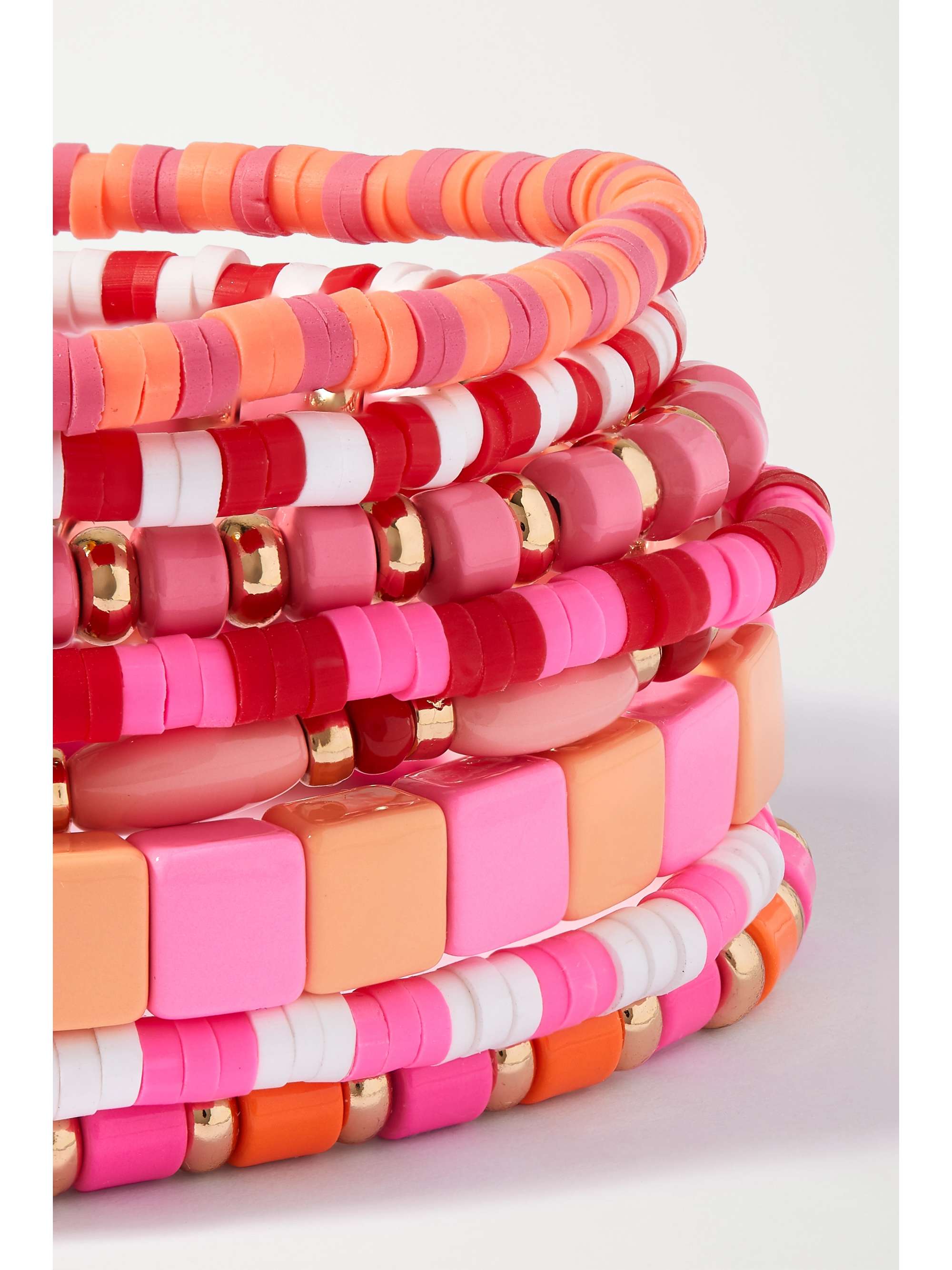 ROXANNE ASSOULIN Colour Therapy set of eight enamel and gold-tone bracelets