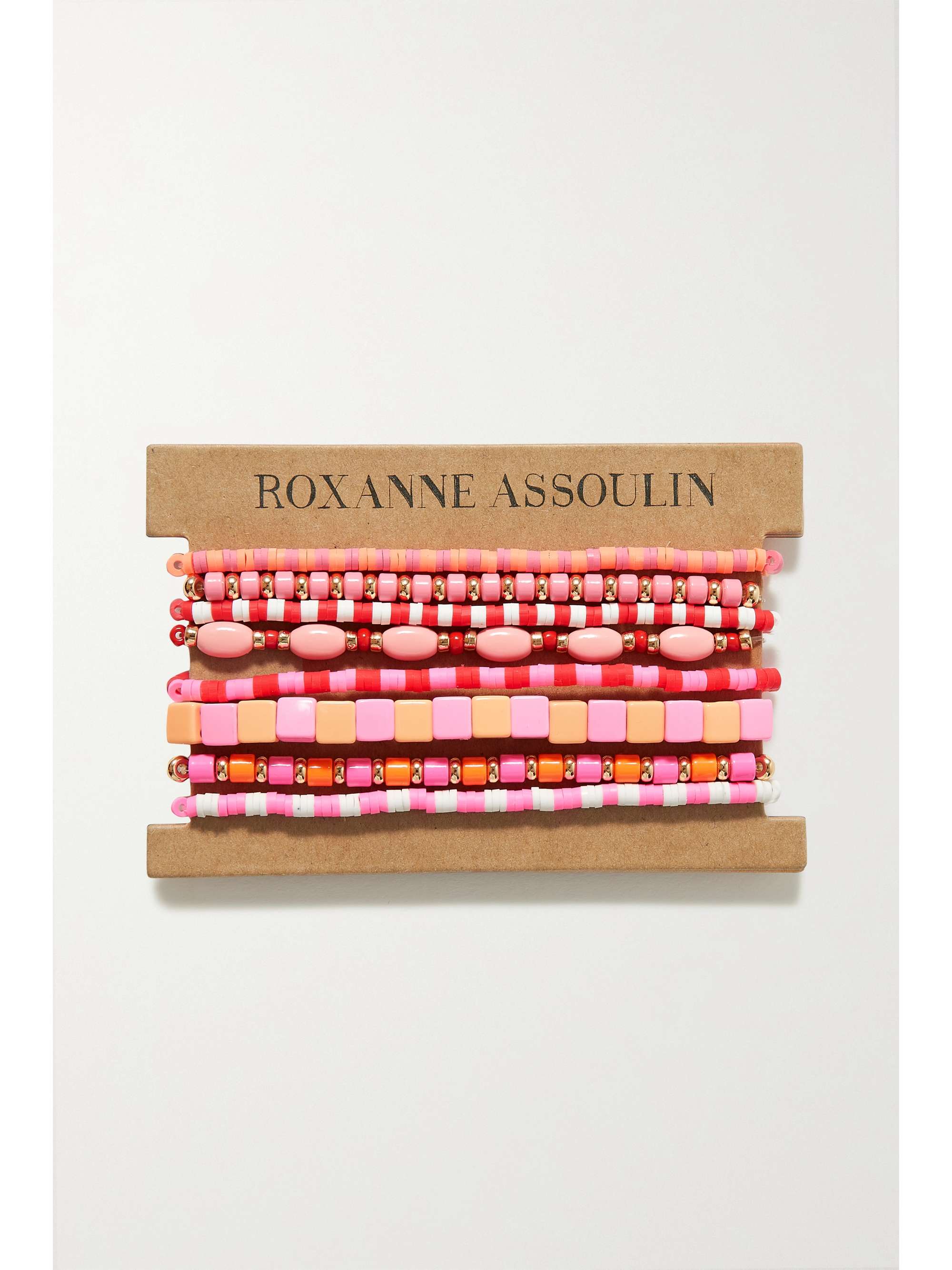 ROXANNE ASSOULIN Colour Therapy set of eight enamel and gold-tone bracelets