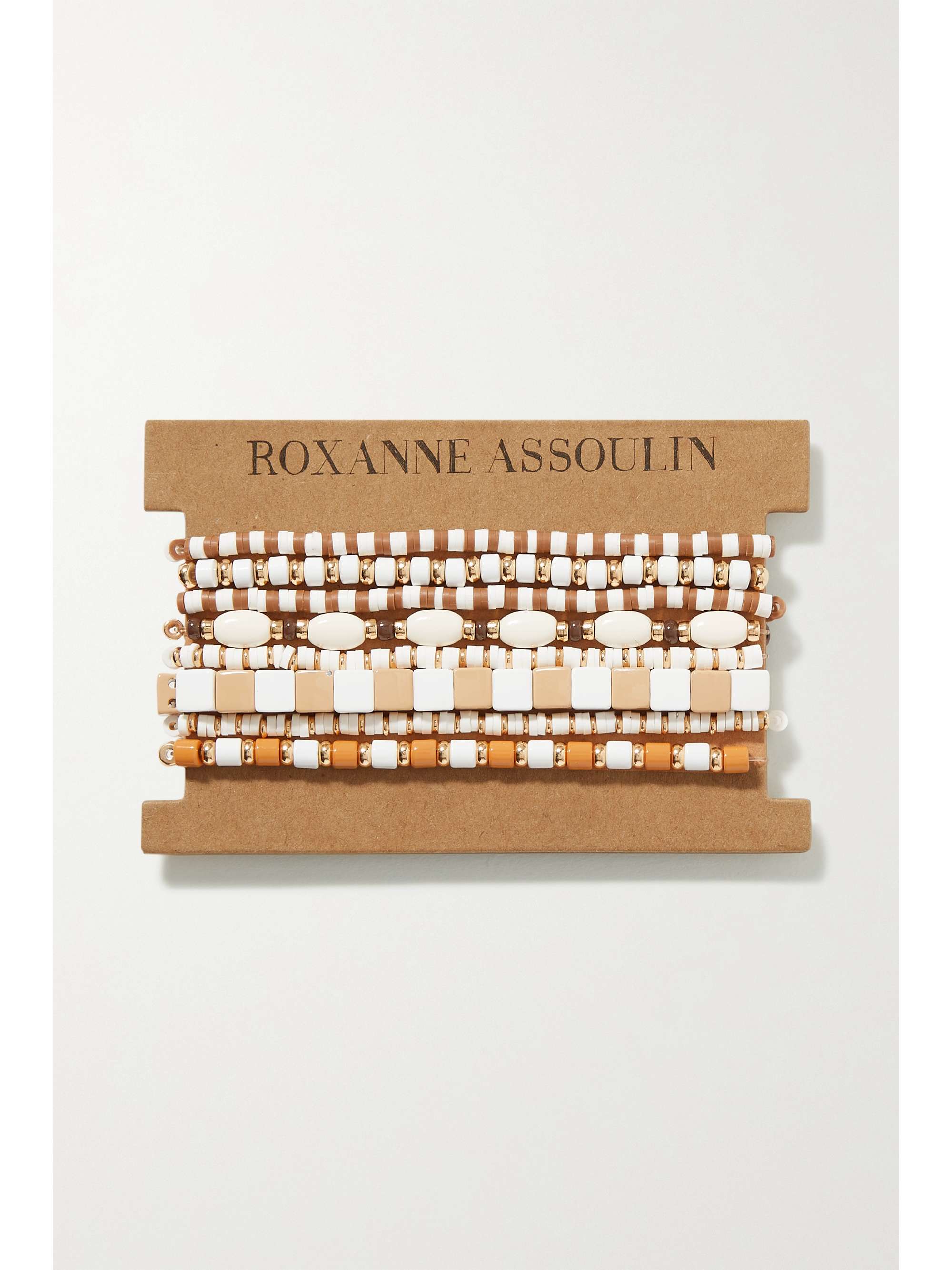 ROXANNE ASSOULIN Colour Therapy set of eight enamel and gold-tone bracelets