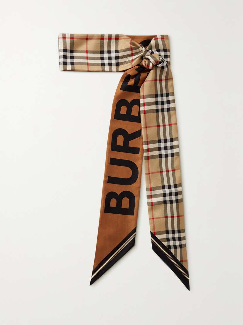 Burberry Printed Mulberry Silk-twill Scarf