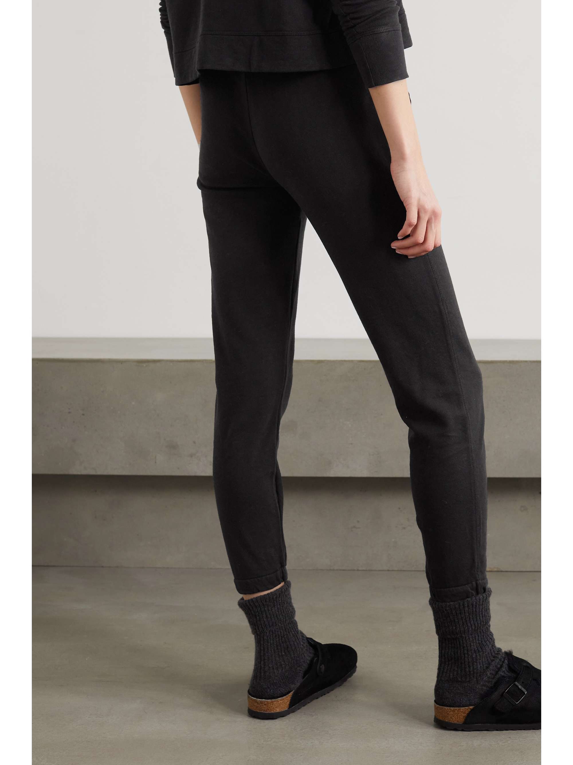 JAMES PERSE Supima cotton-terry track pants