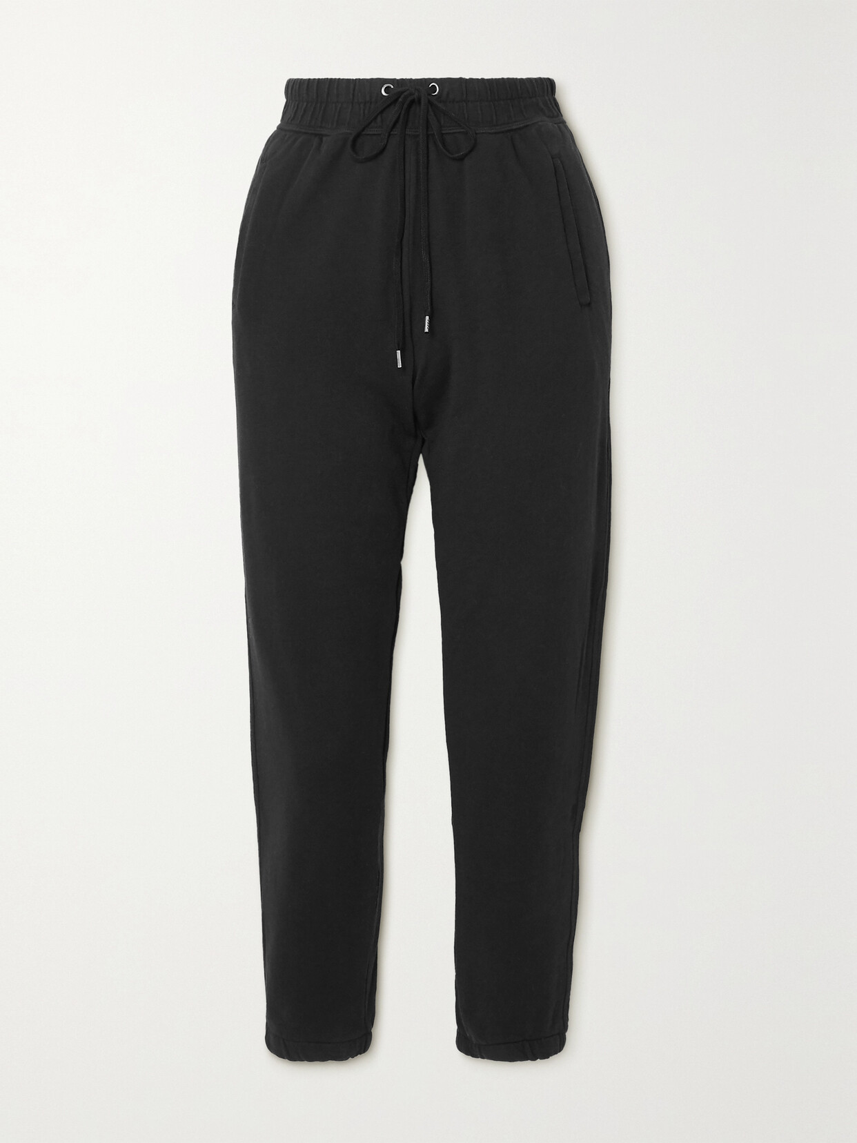 James Perse Supima Cotton-terry Track Pants - Black