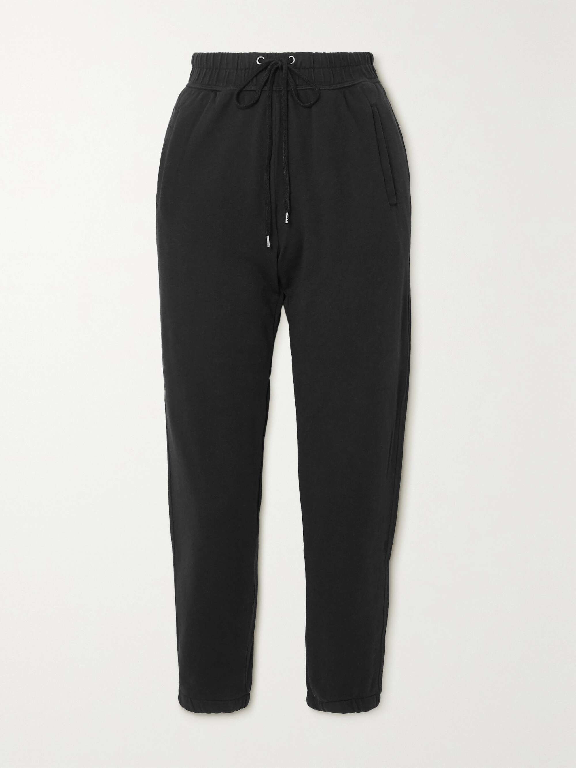 JAMES PERSE Supima cotton-terry track pants | NET-A-PORTER