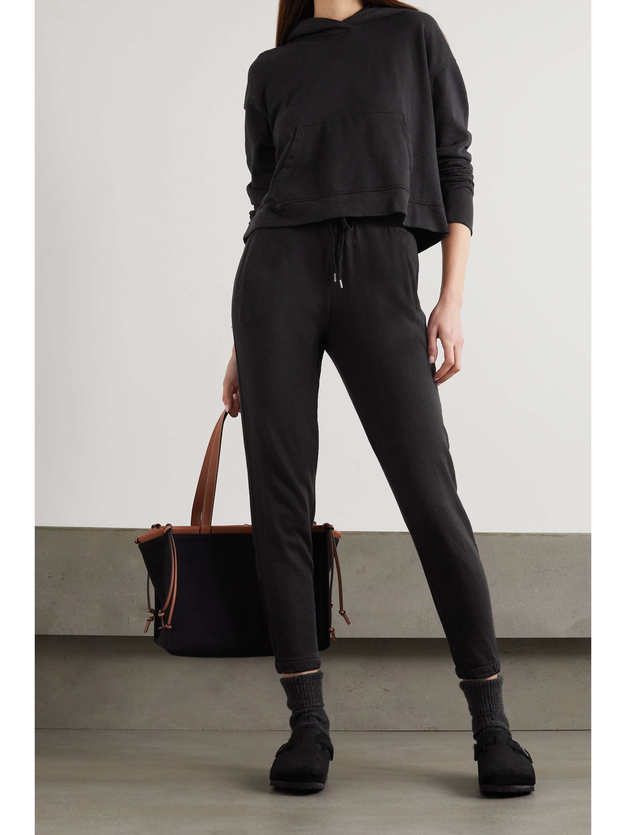 JAMES PERSE Supima cotton-terry track pants